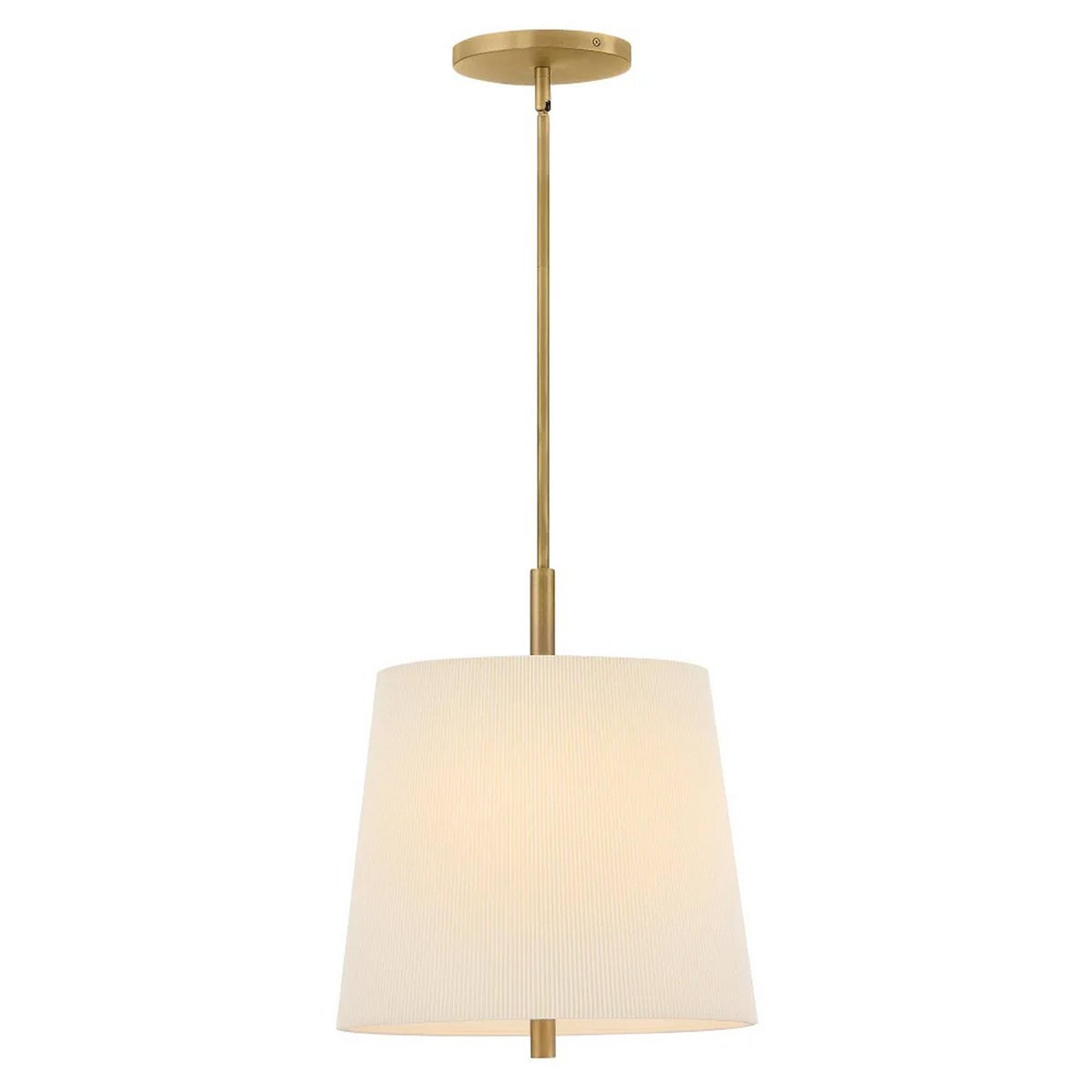 A Kiki Pendant with Brass / White color