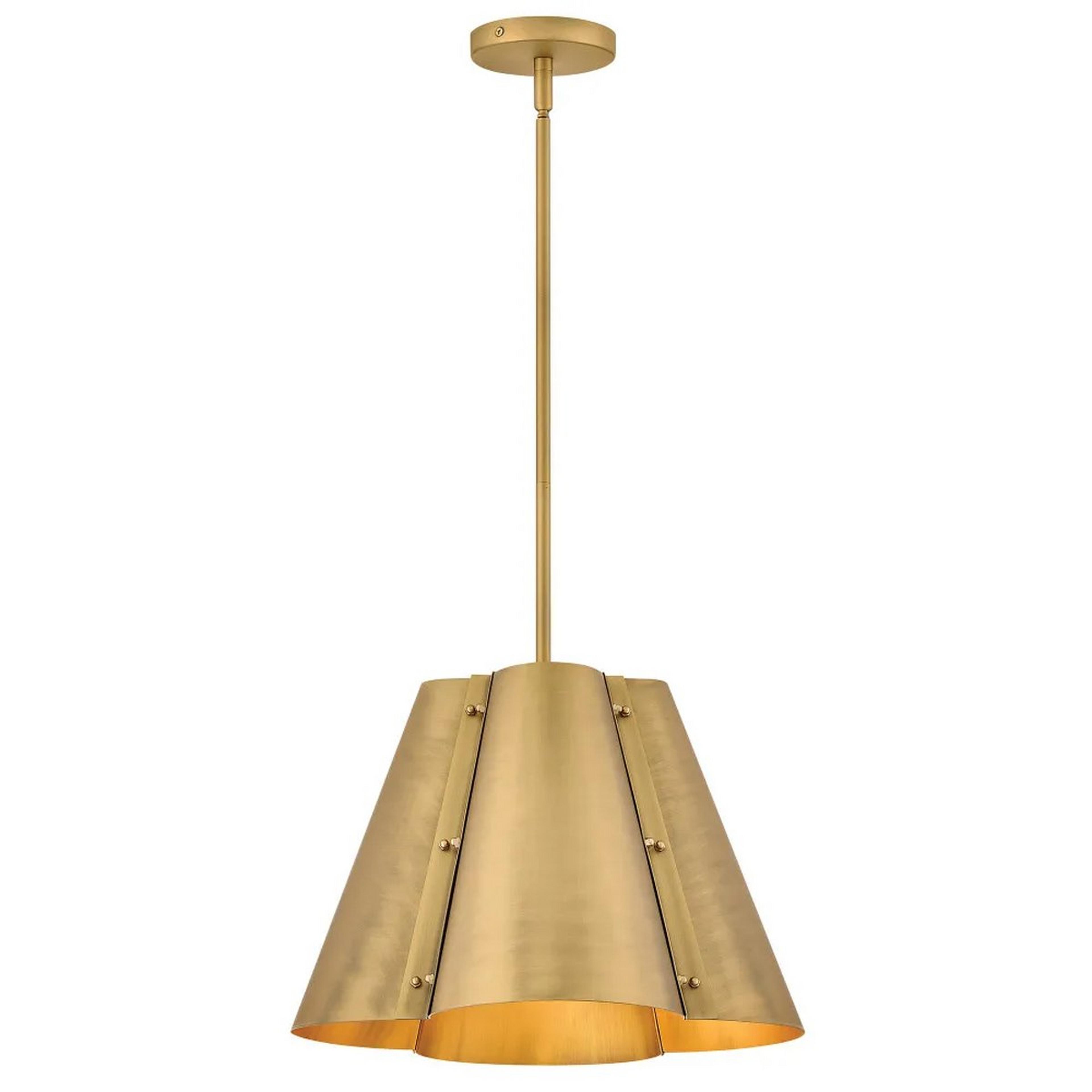 A Quercus Pendant - 19" with Brass color