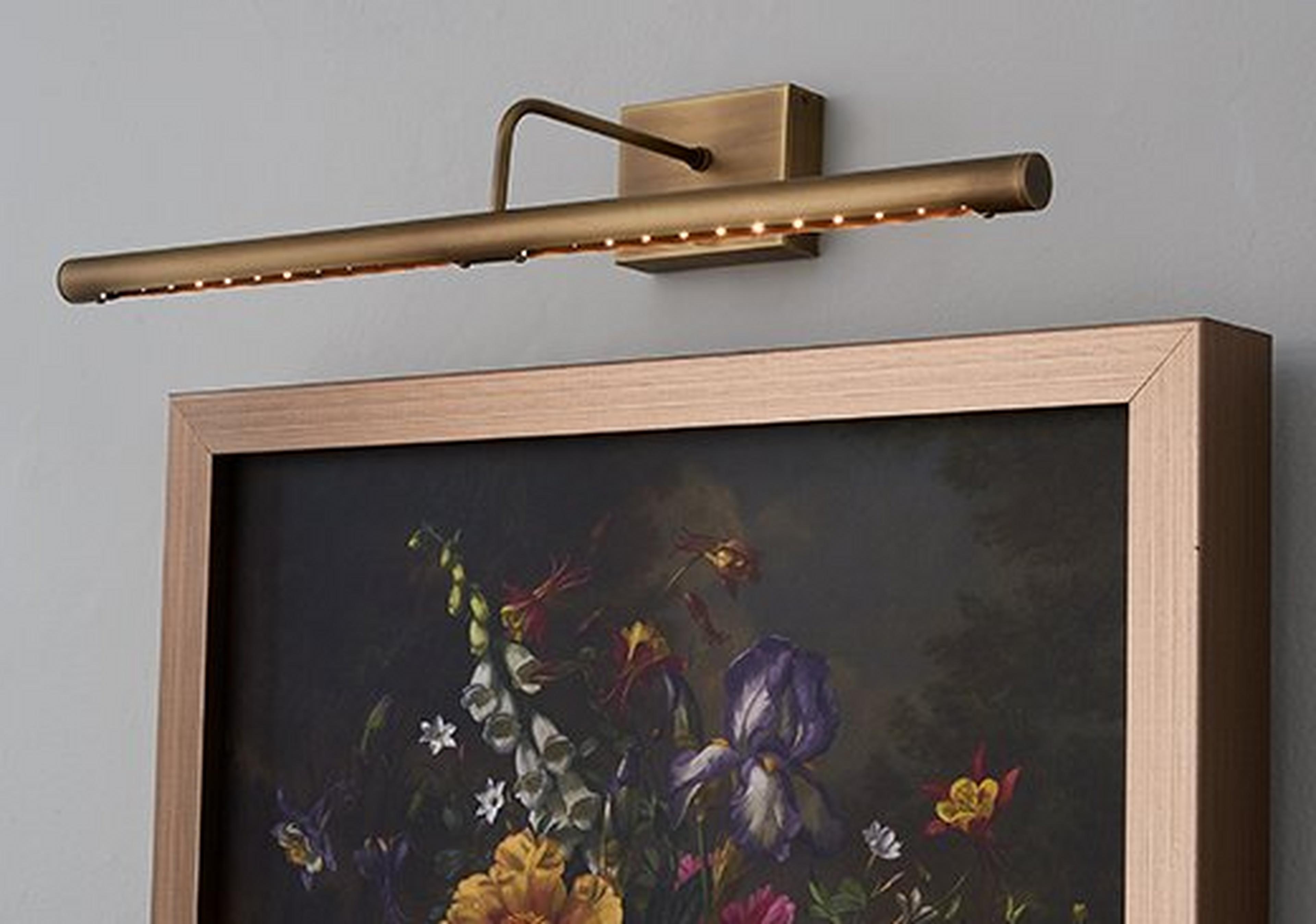 Antique Brass Best Battery LED Slimline Picture Light