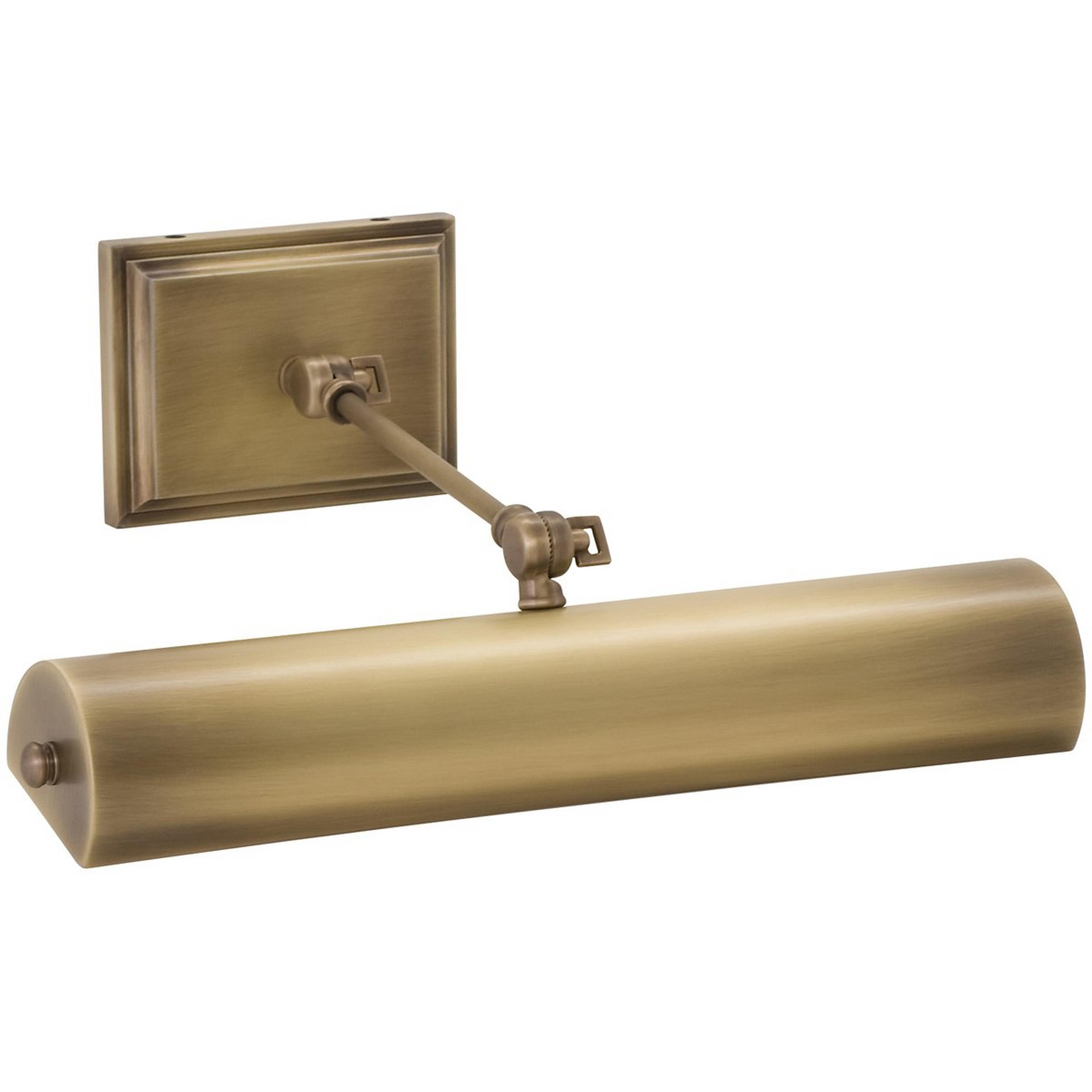 A 16" Oxford LED Picture Light with Antique Brass color