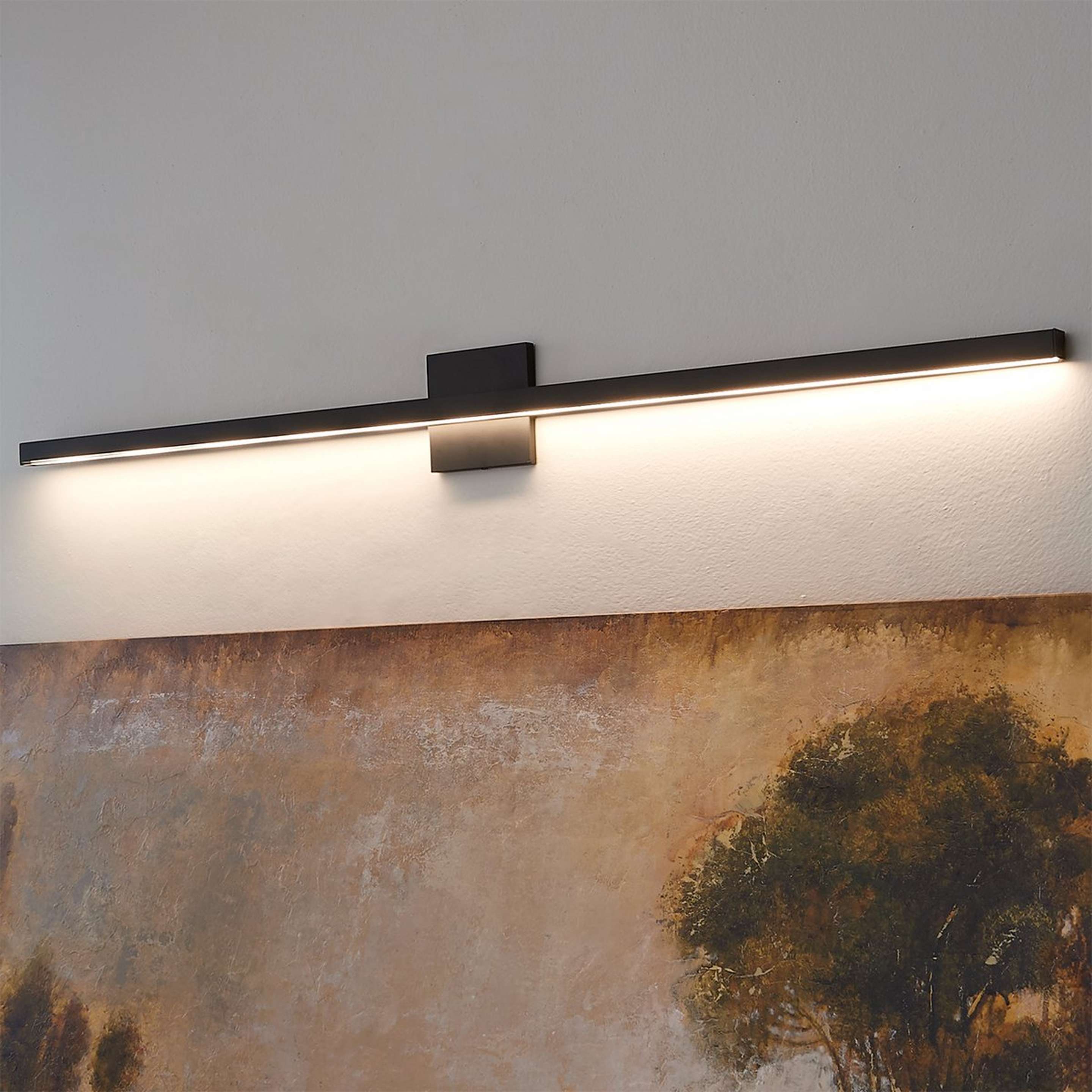 A Imogin LED Picture Light - Large with Matte Black / Frosted Acrylic color