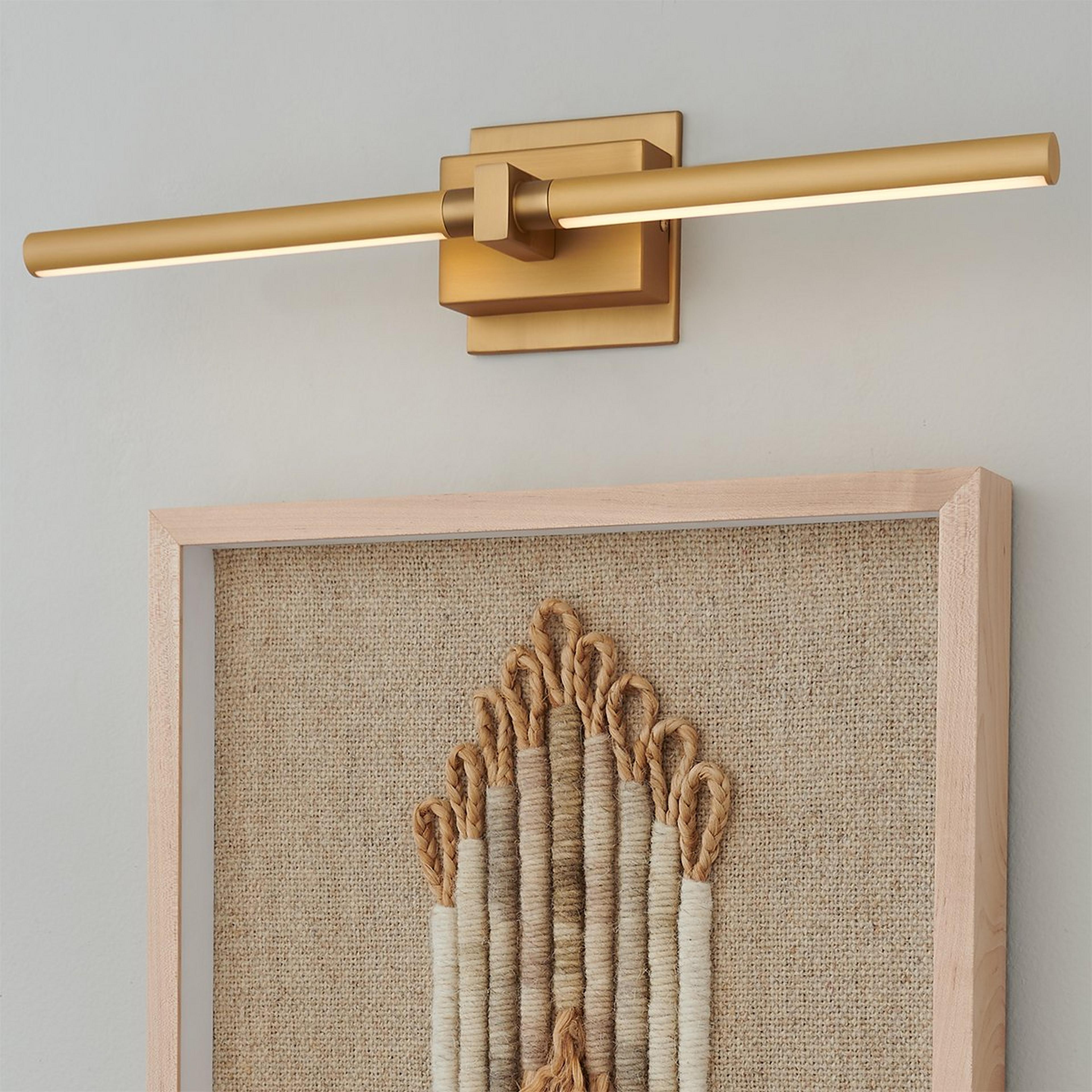 A 22.5" Afernie LED Picture Light with Gold color