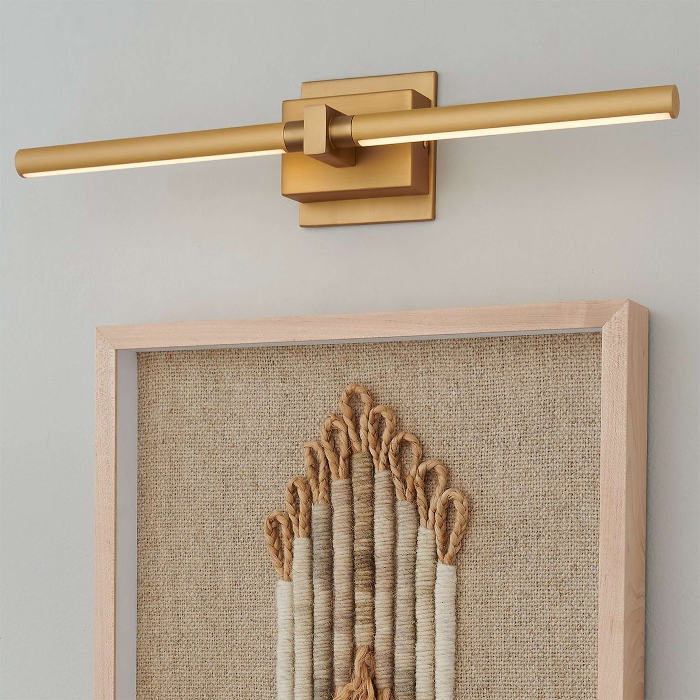 A 22.5" Afernie LED Picture Light with Gold color