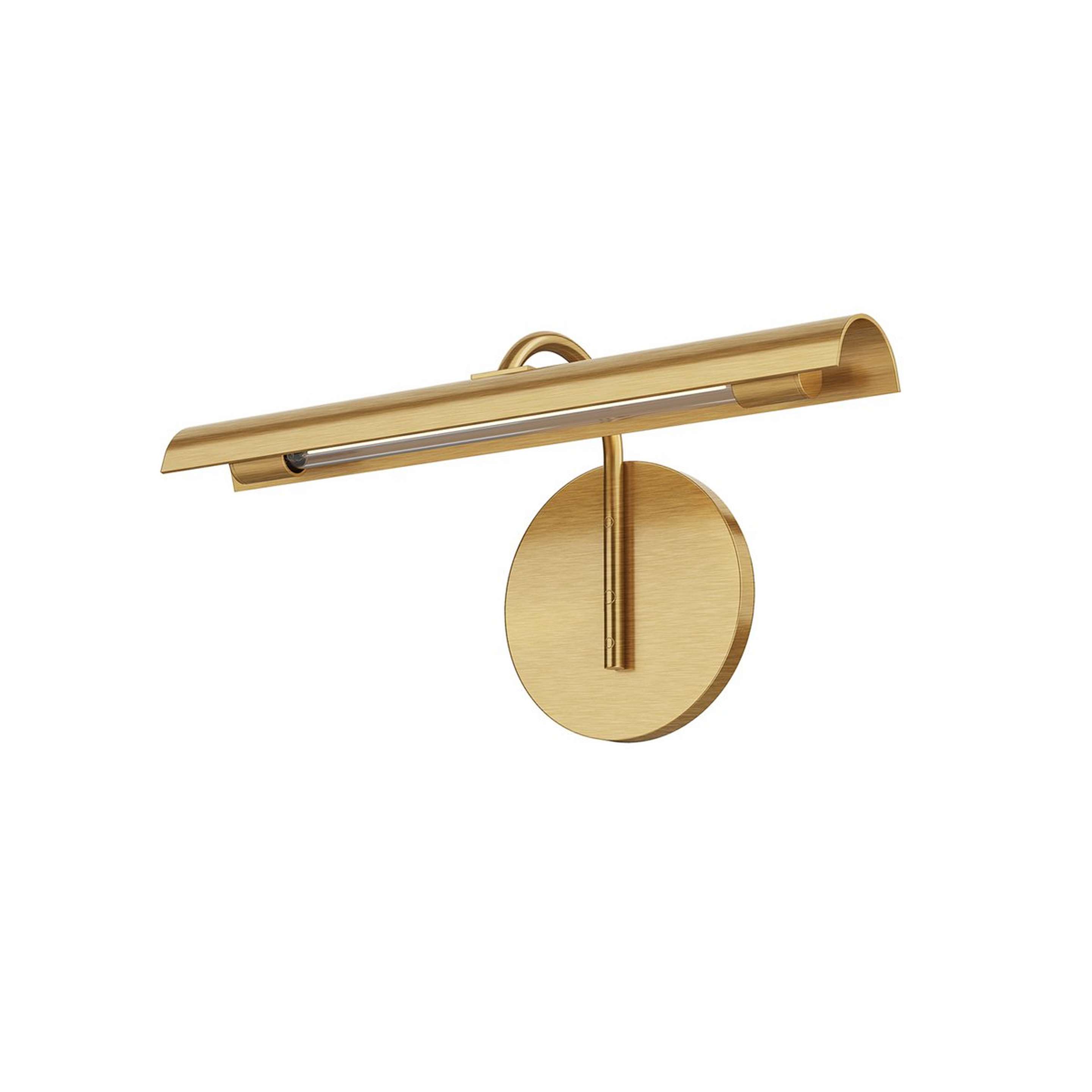 A Deidra LED Picture Light with Aged Brass color