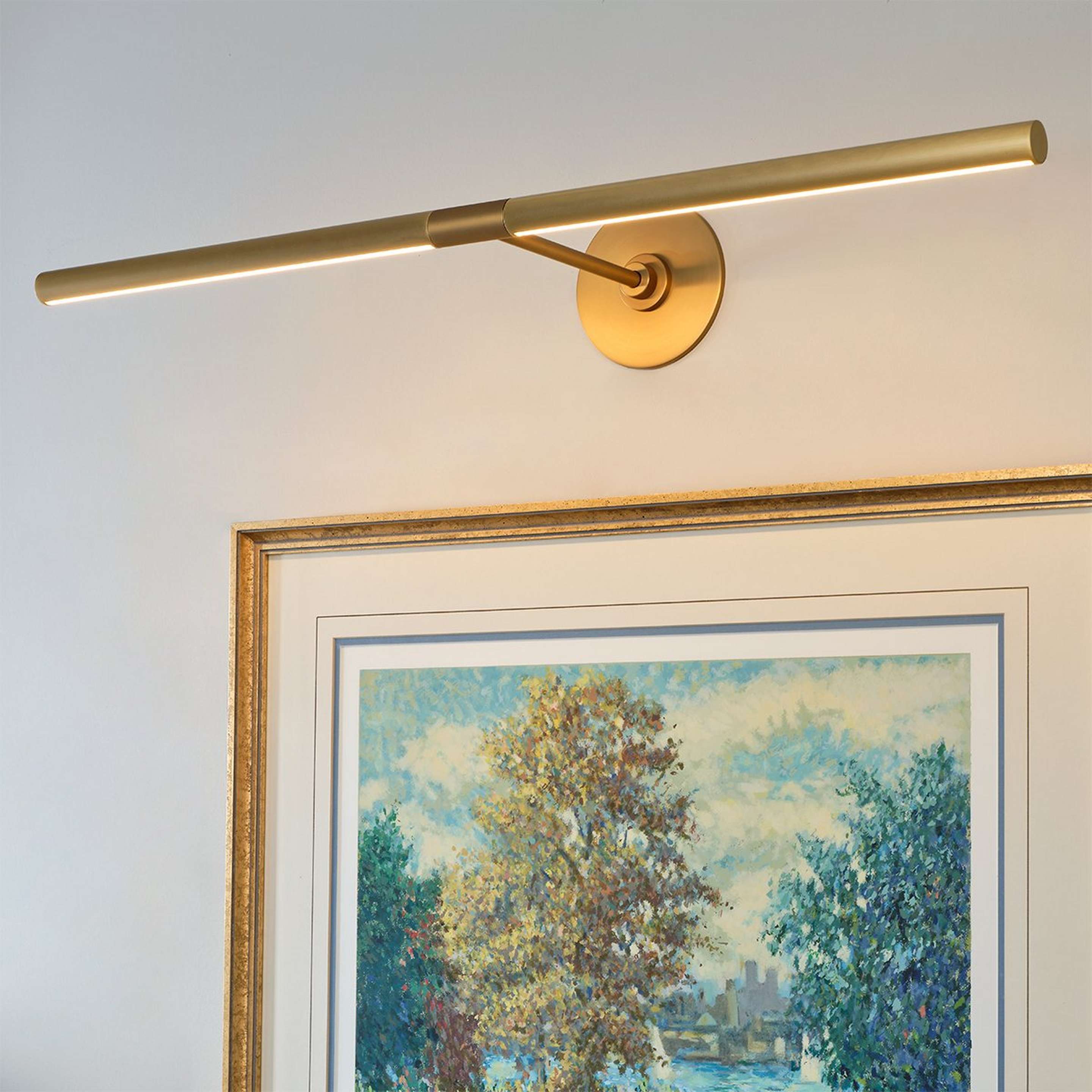 A 30" Holden LED Picture Light with Gold color