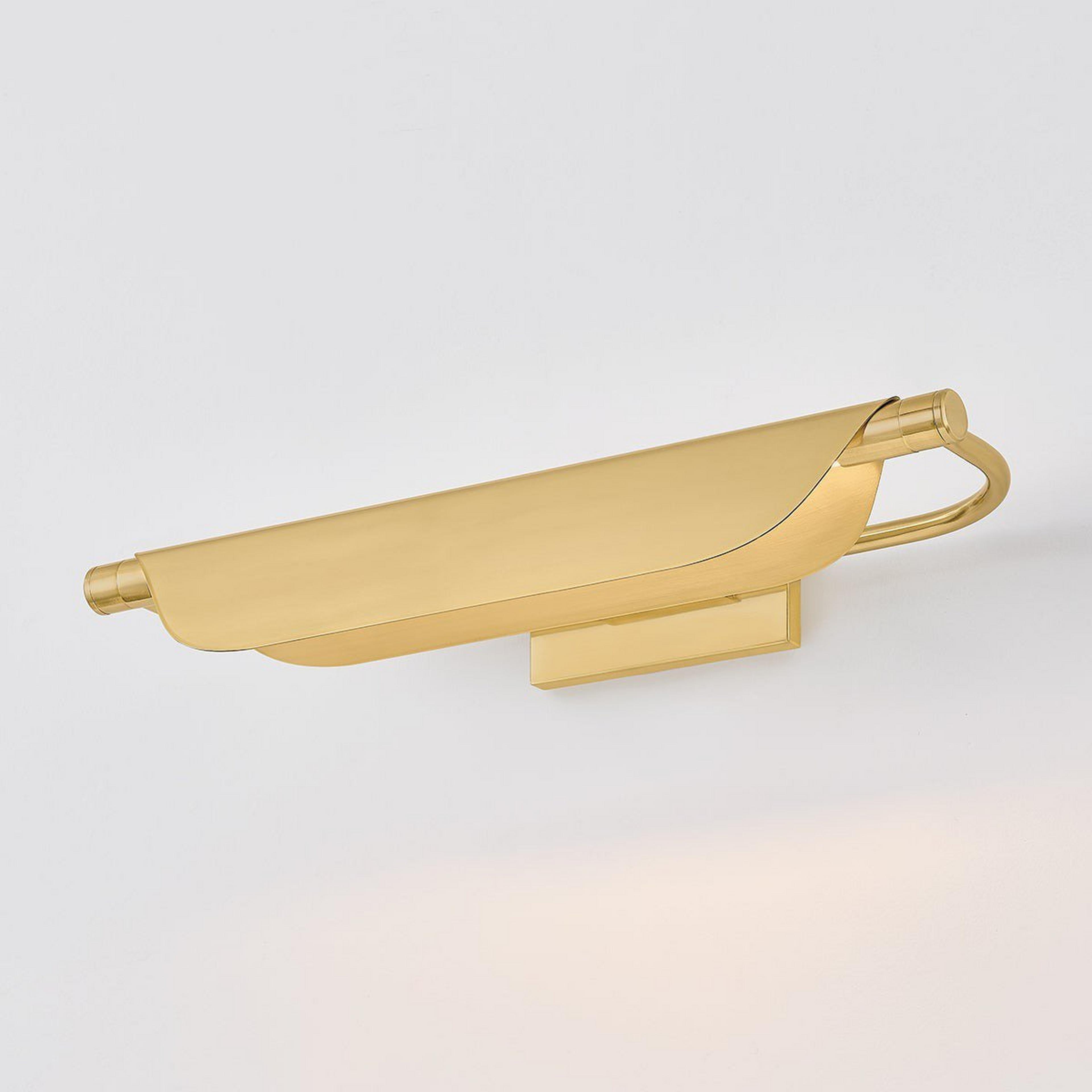 A Kirtesh LED Picture Light - 19" with Brass color