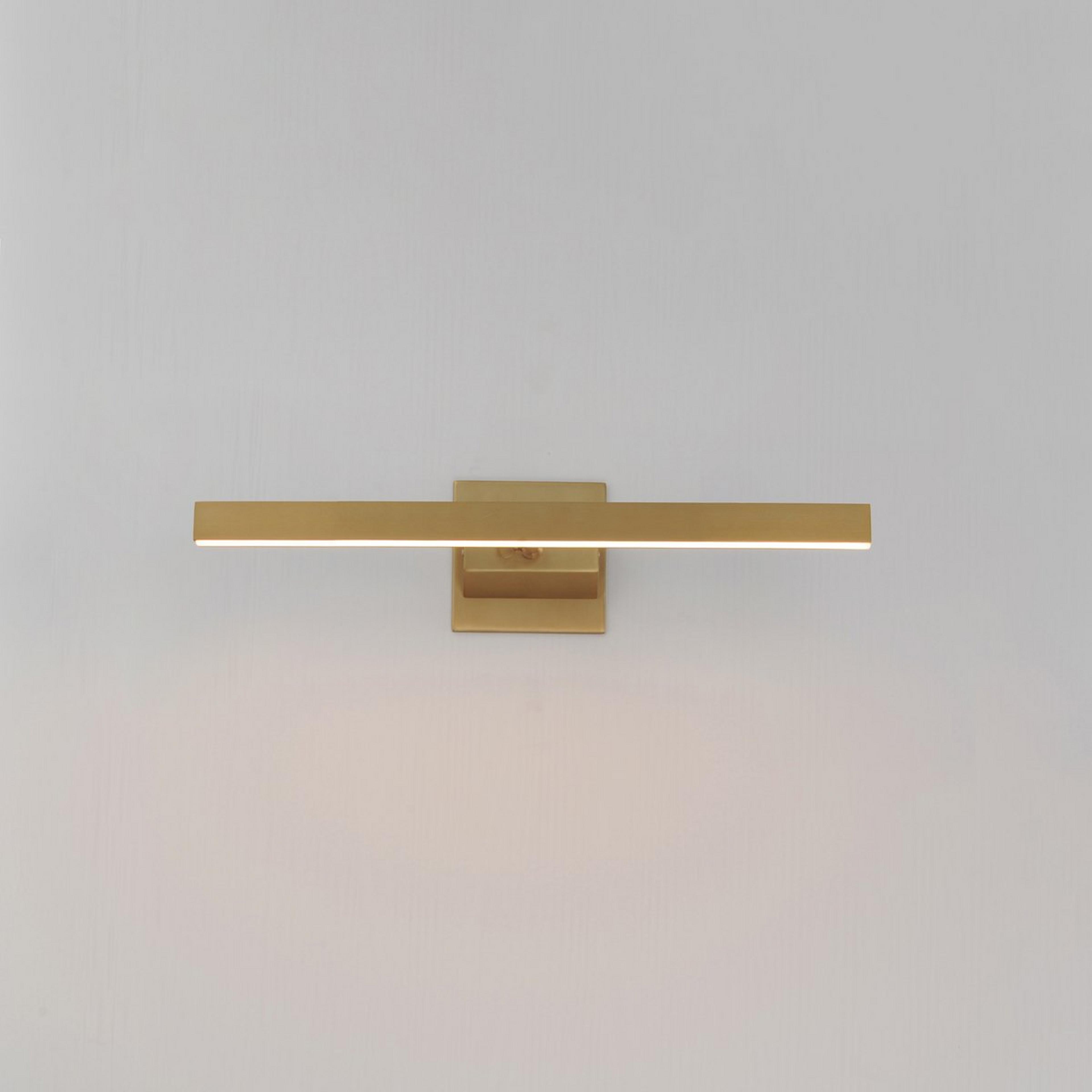 A Myrina LED Picture Light - Medium with Gold color