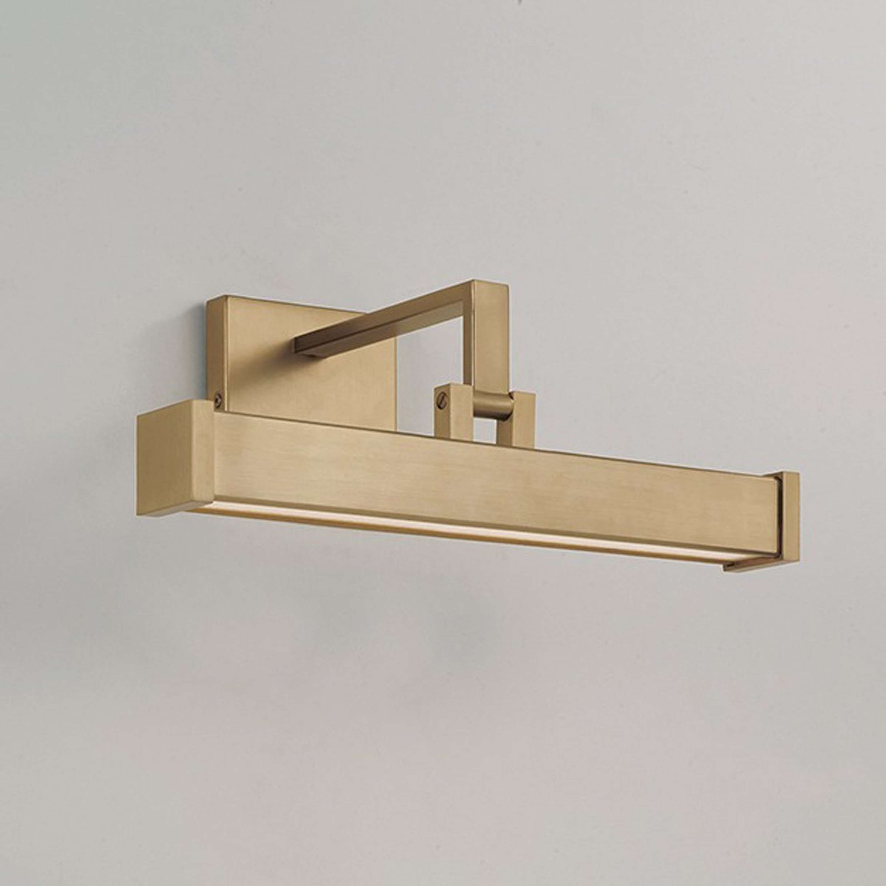 A Conroy LED Picture Light with Brass color