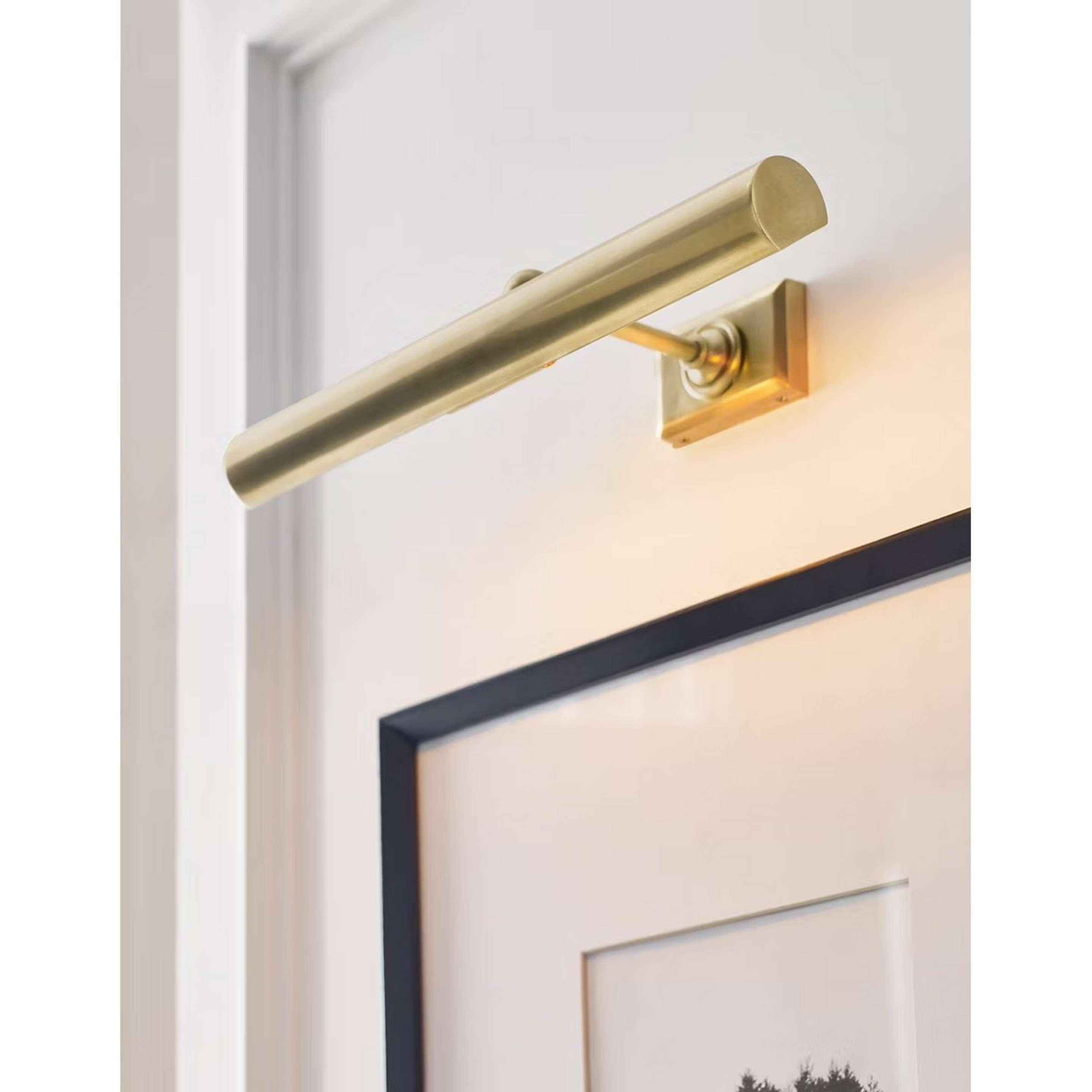 A Titian Picture Light - 18" with Aged Brass color