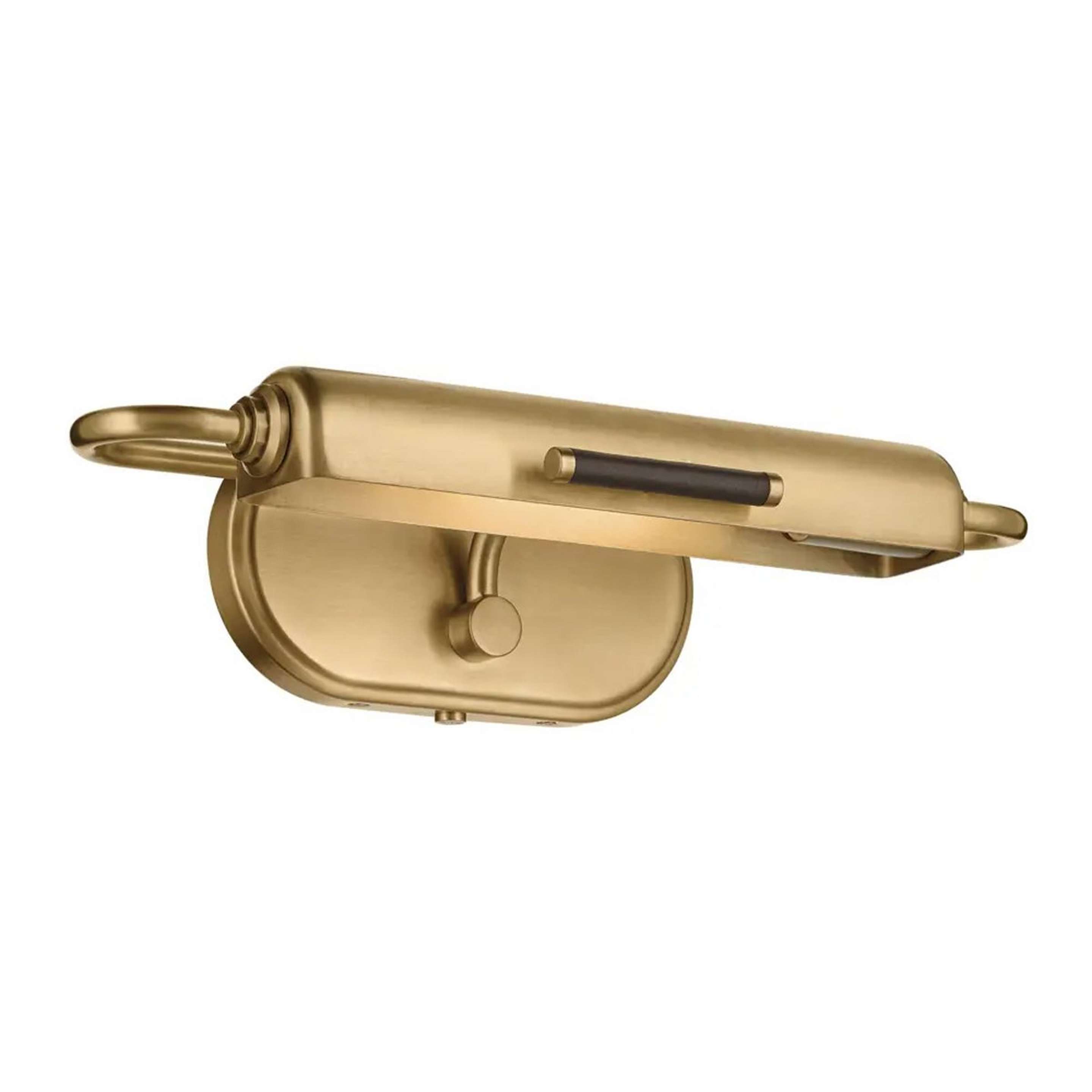 A Veyra Brass Picture Light - 1 Light with Solid Brass / Black color