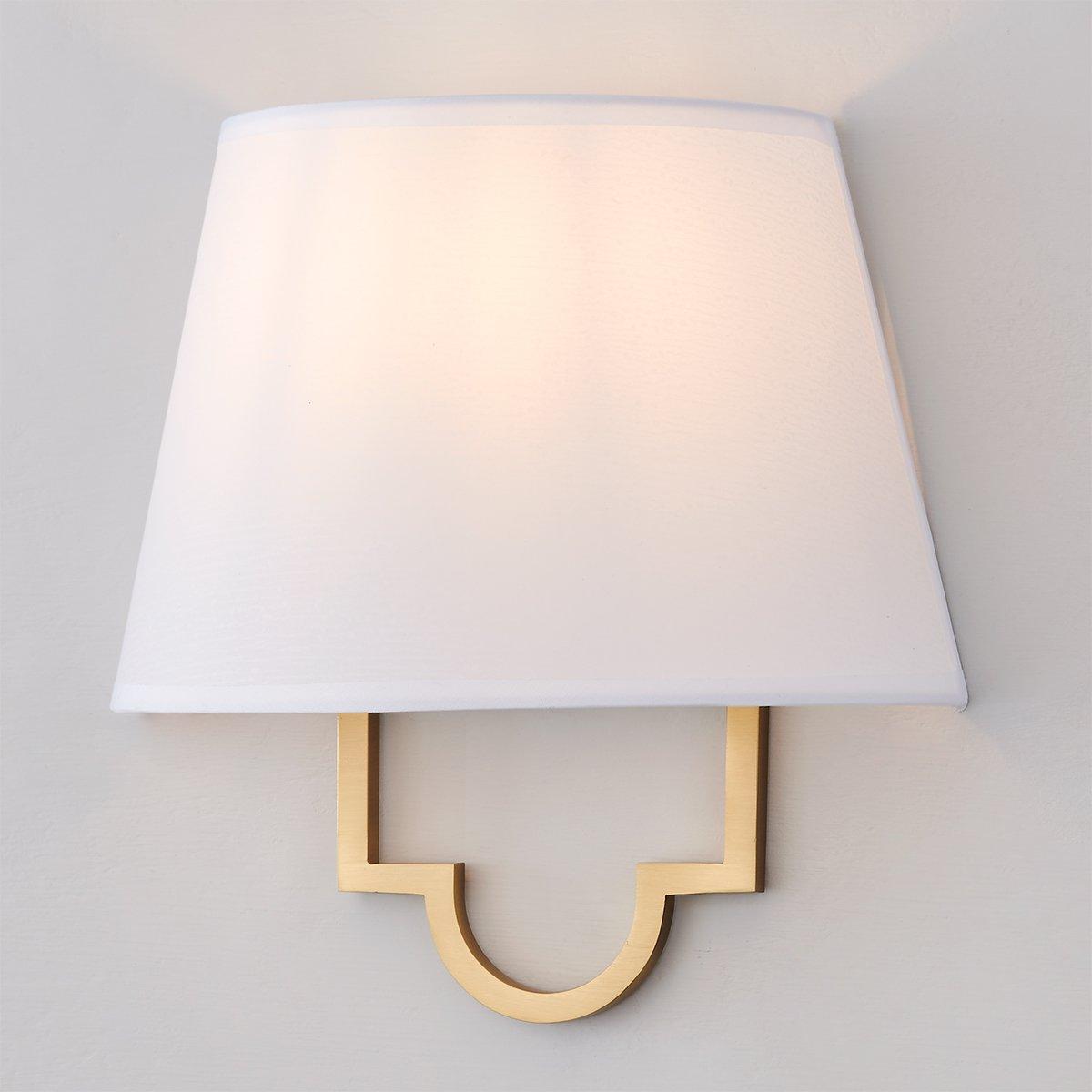 Half shade wall deals sconce