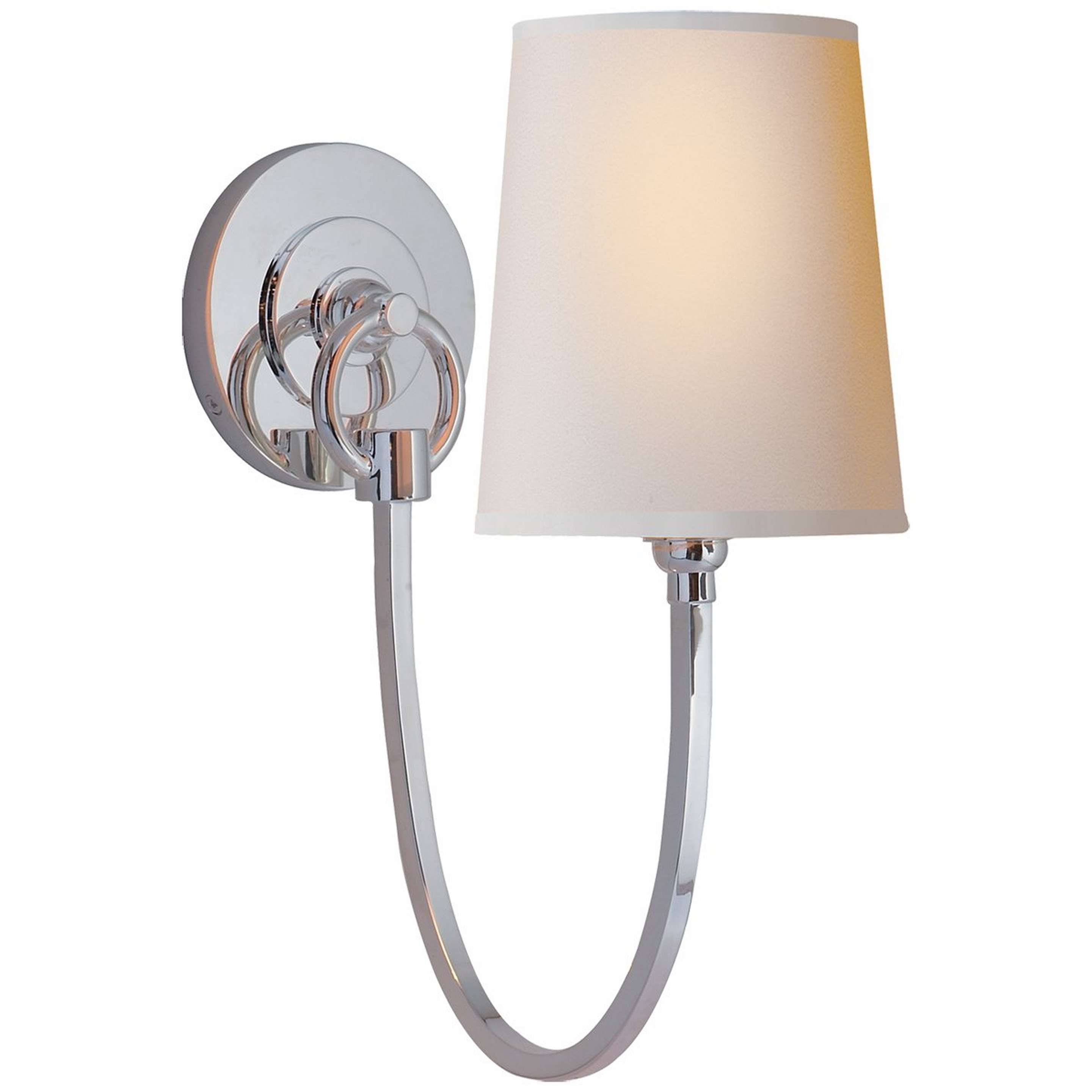 A Swag Sconce - 1 light with Polished Silver color