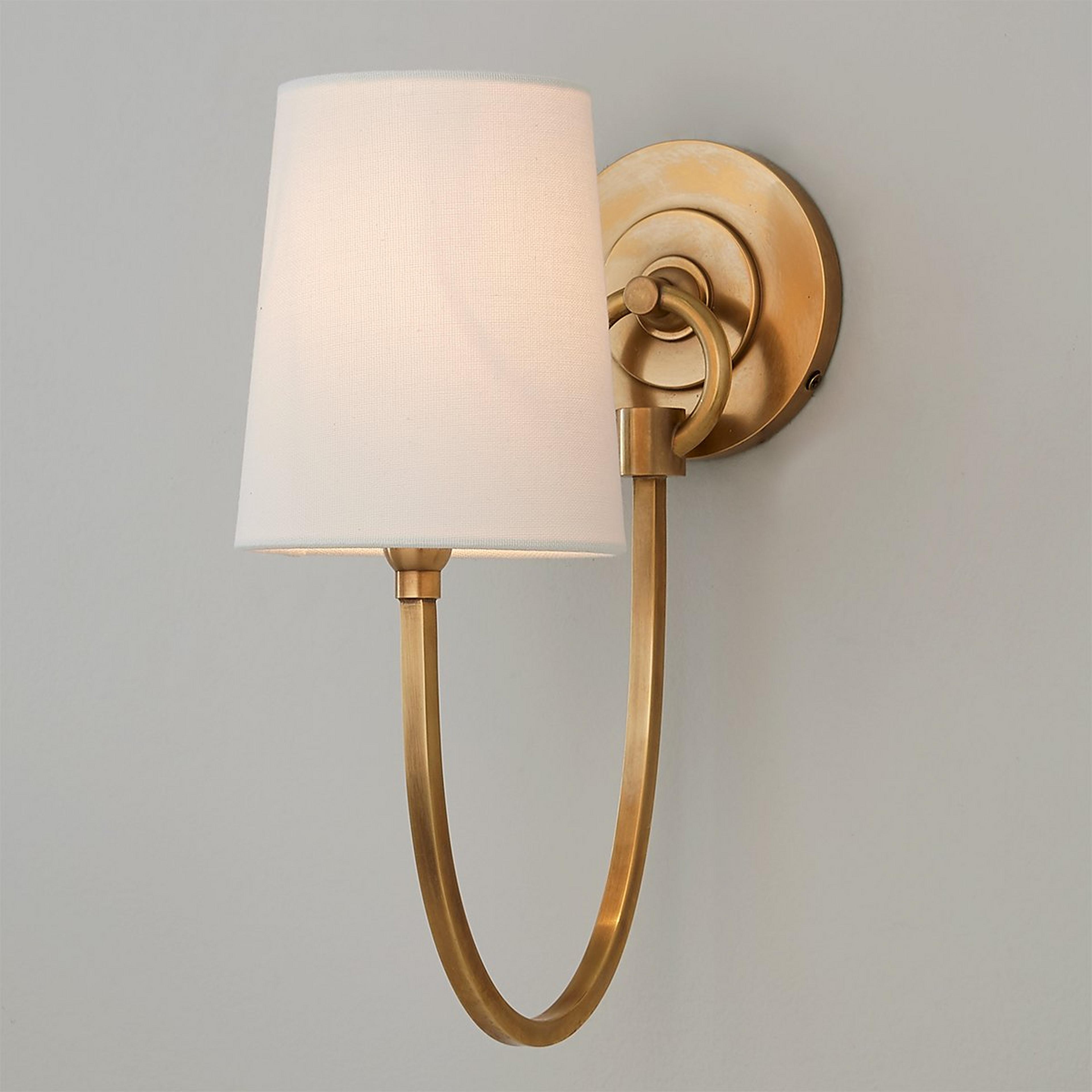 A Swag Sconce - 1 light with Hand-Rubbed Antique Brass color