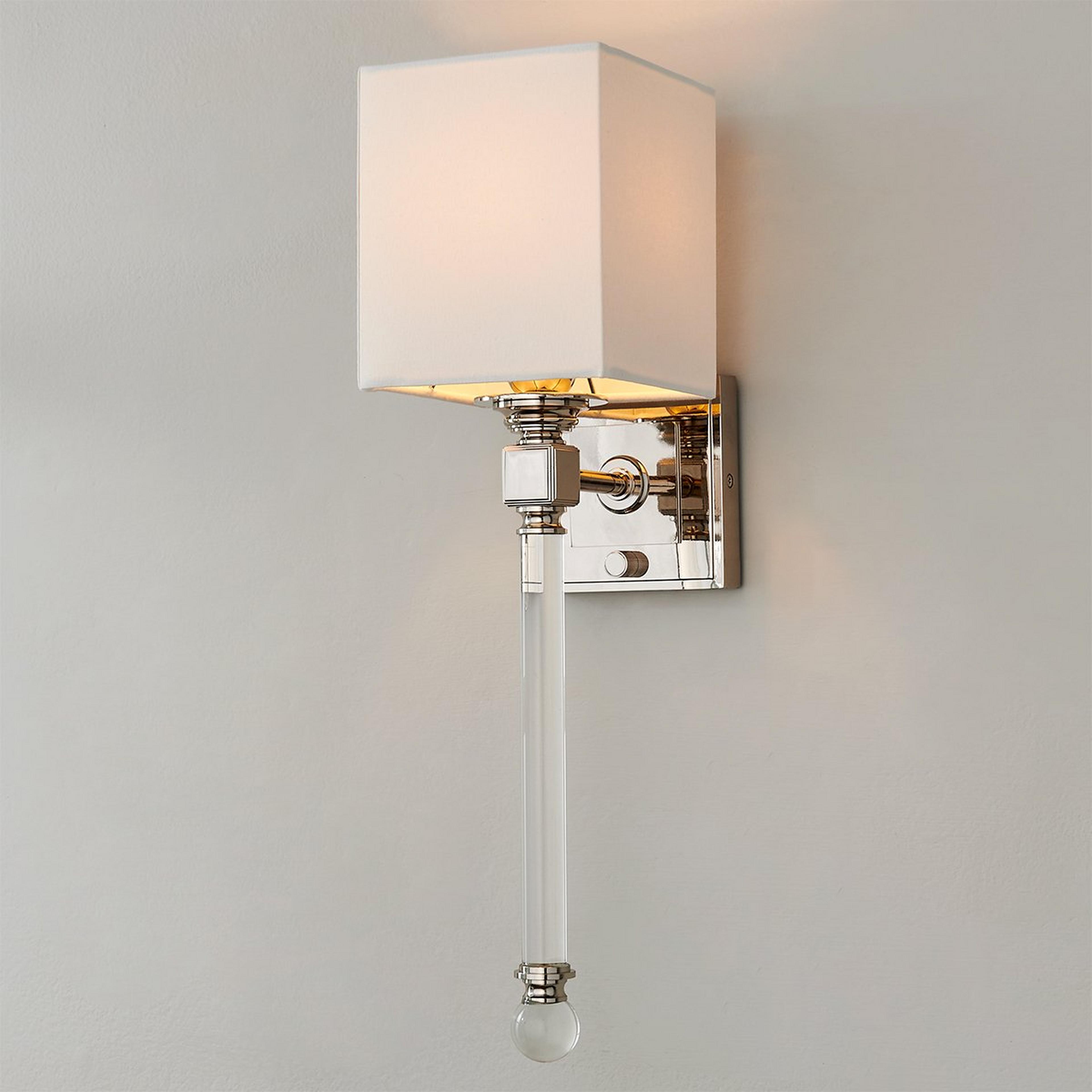 Chic Sophisticate Crystal Torch Sconce