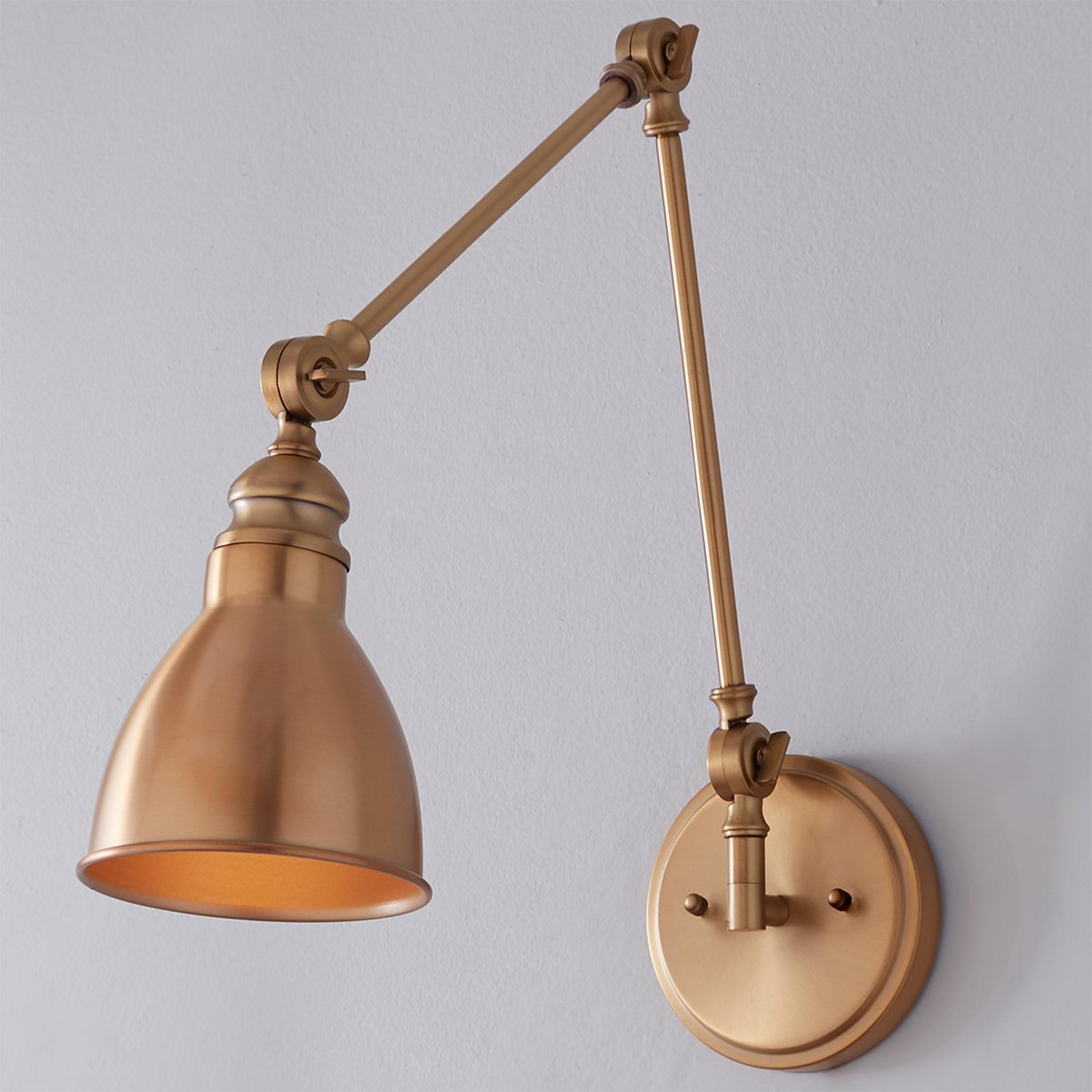 Adjustable Arm Swing Arm Sconce - 1 Light