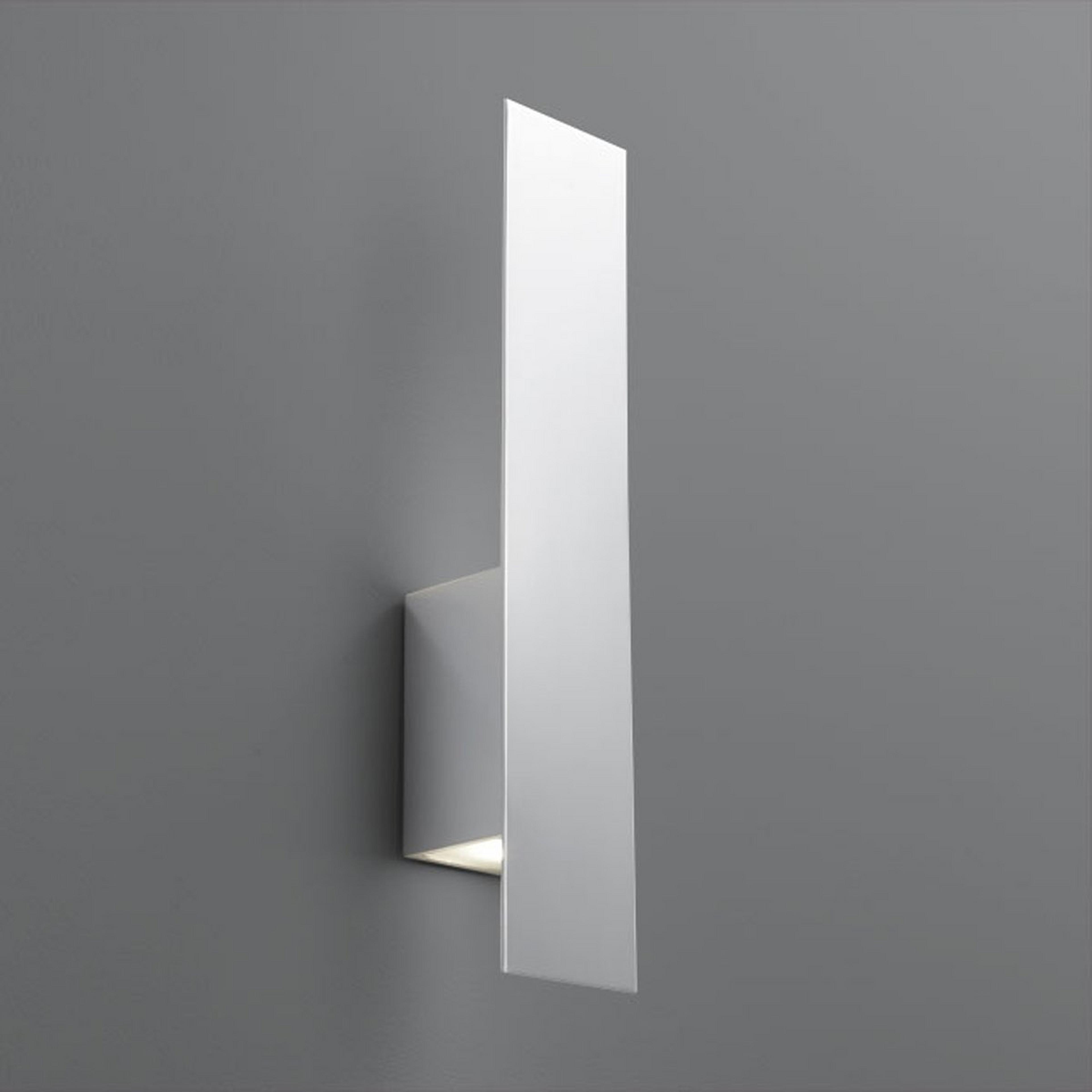 A Modern Shielded Sconce with Chrome color