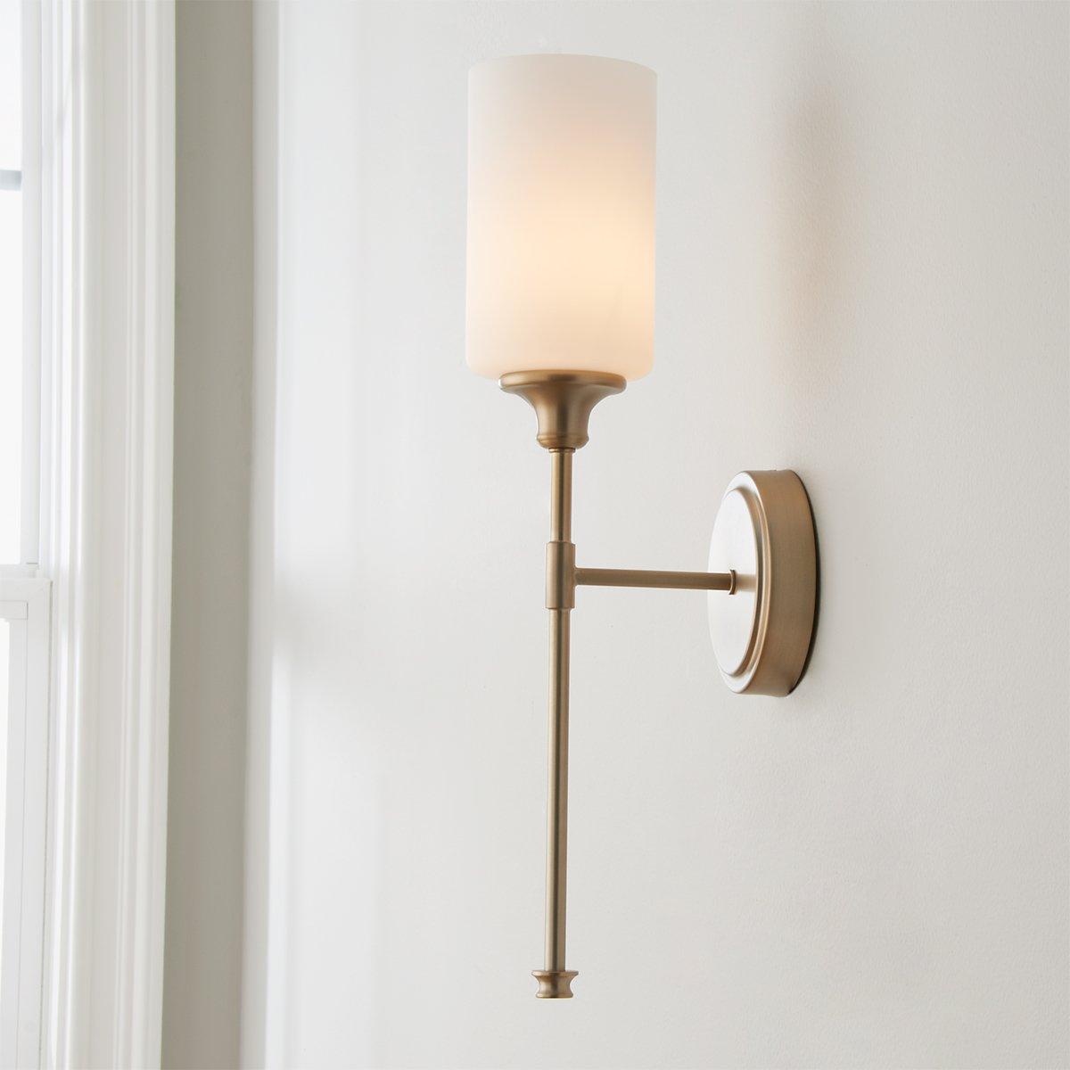 KW2704ABFG by Visual Comfort - Avant Small Curve Sconce in Antique