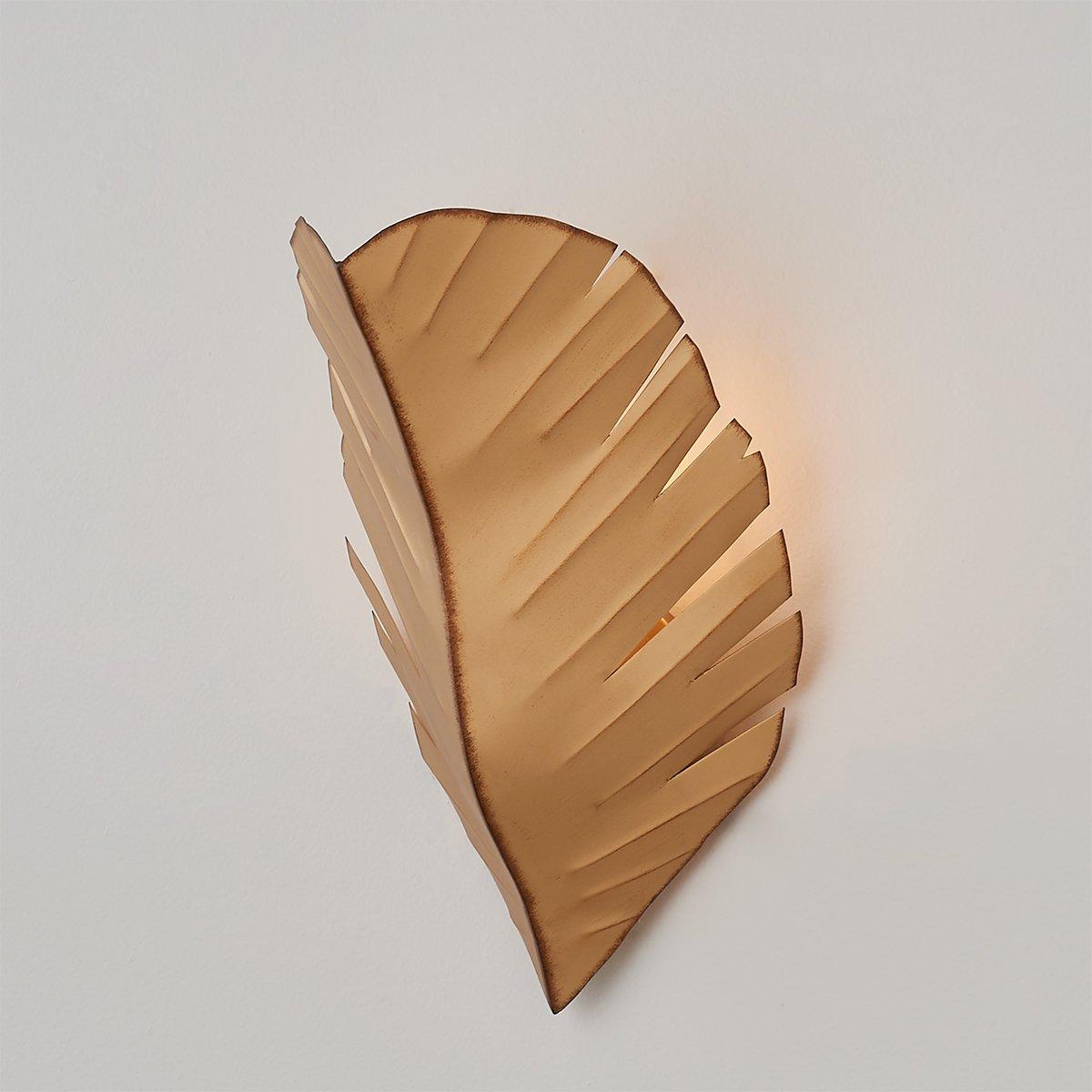 Tropical Boho Leaf Sconce