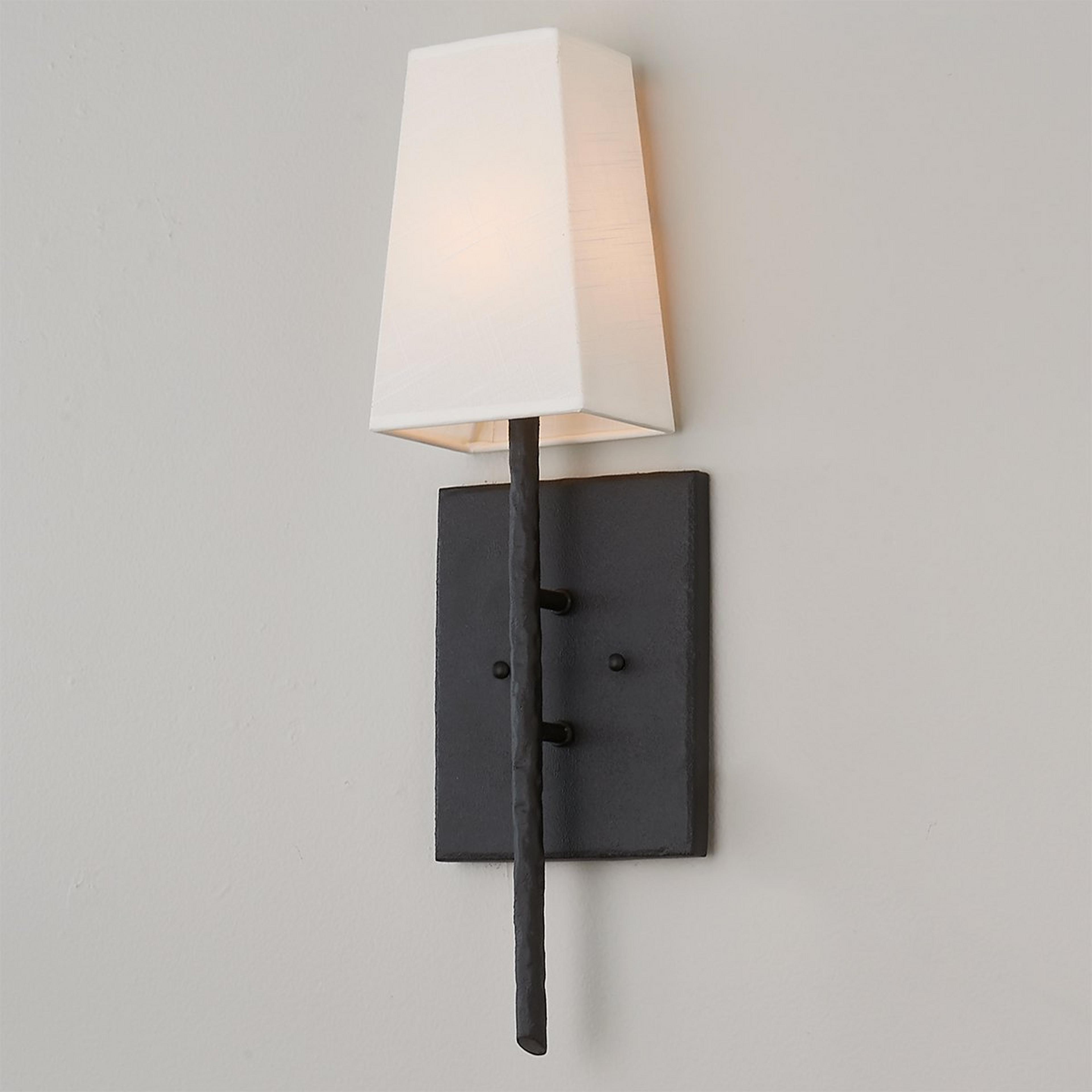 A Mandalay Sconce with Iron / Ivory color