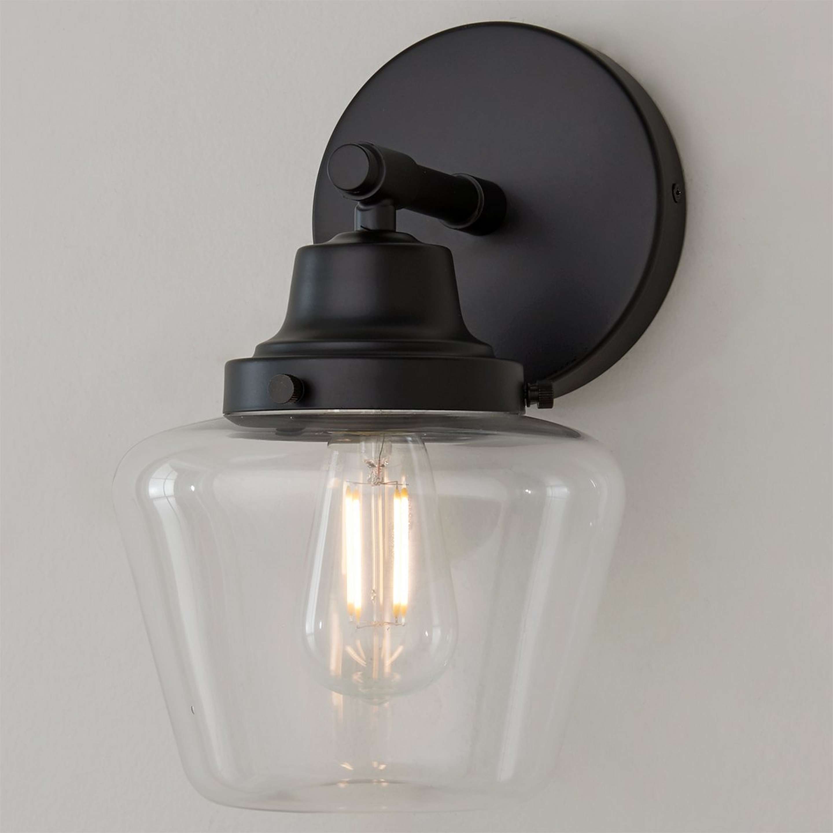A Jacobson Sconce with Black color