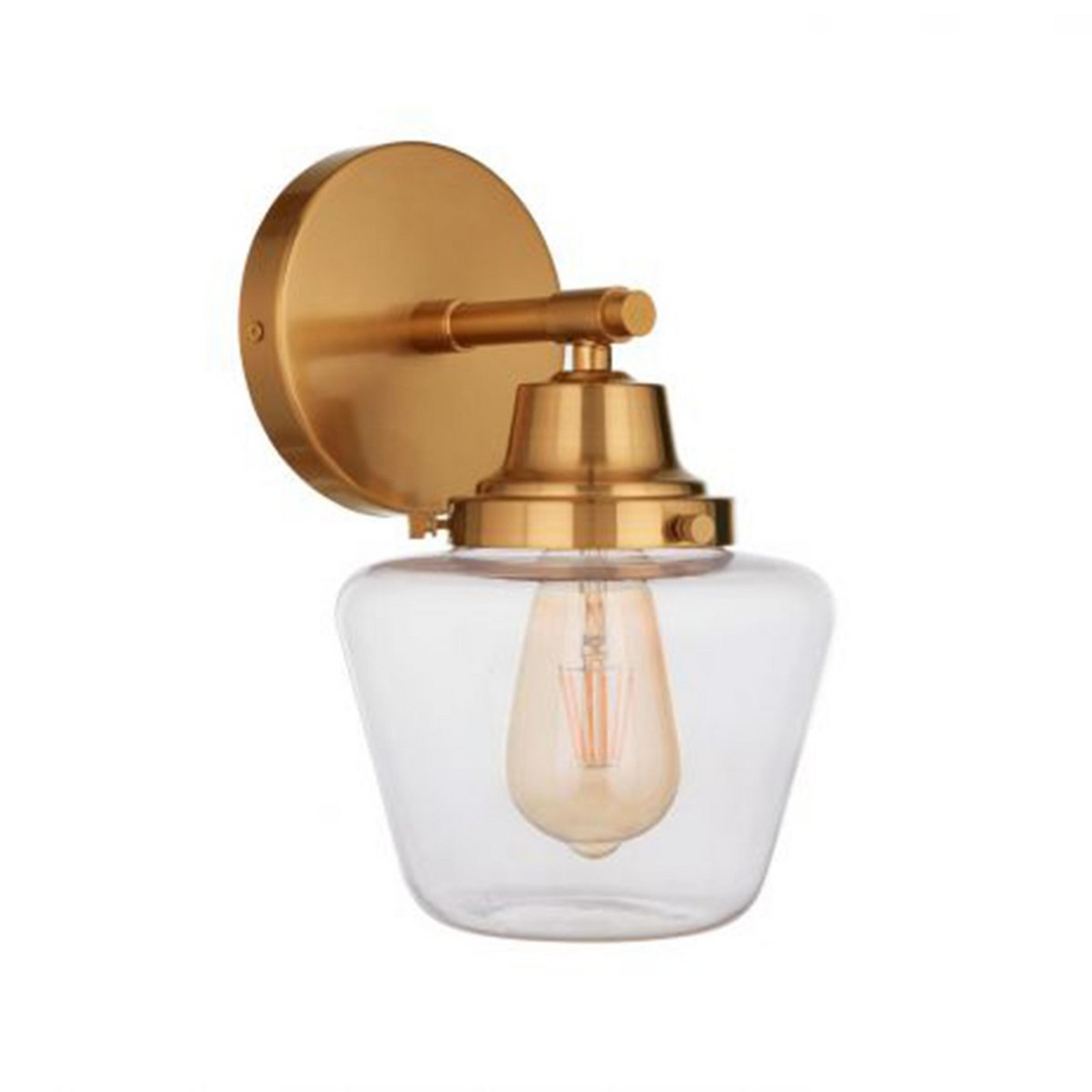 A Jacobson Sconce with Satin Brass color