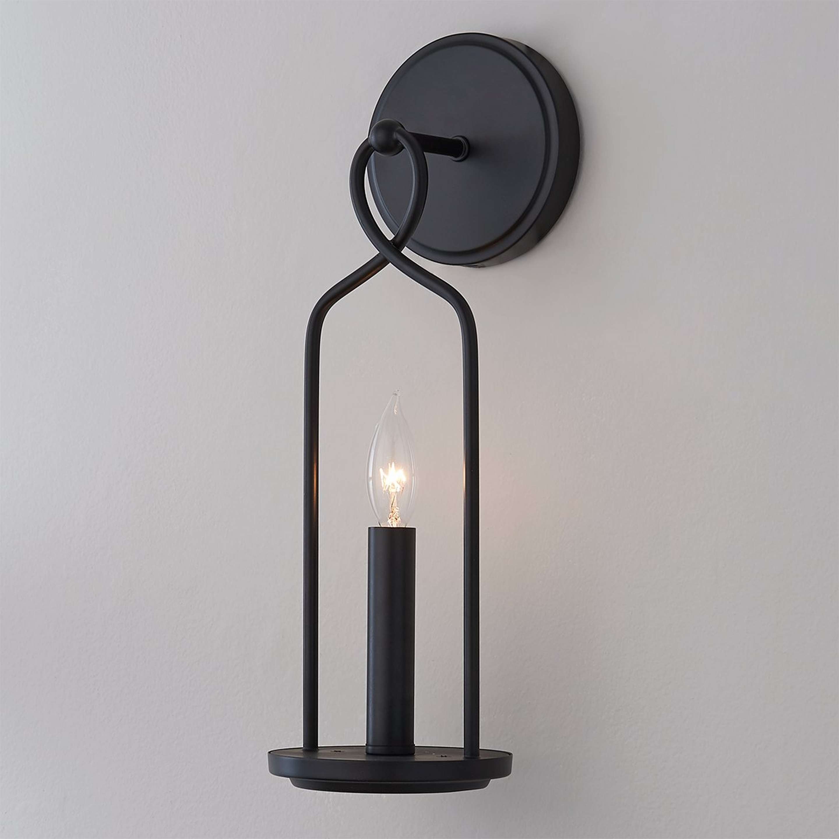 A Abelle Sconce with Matte Black color