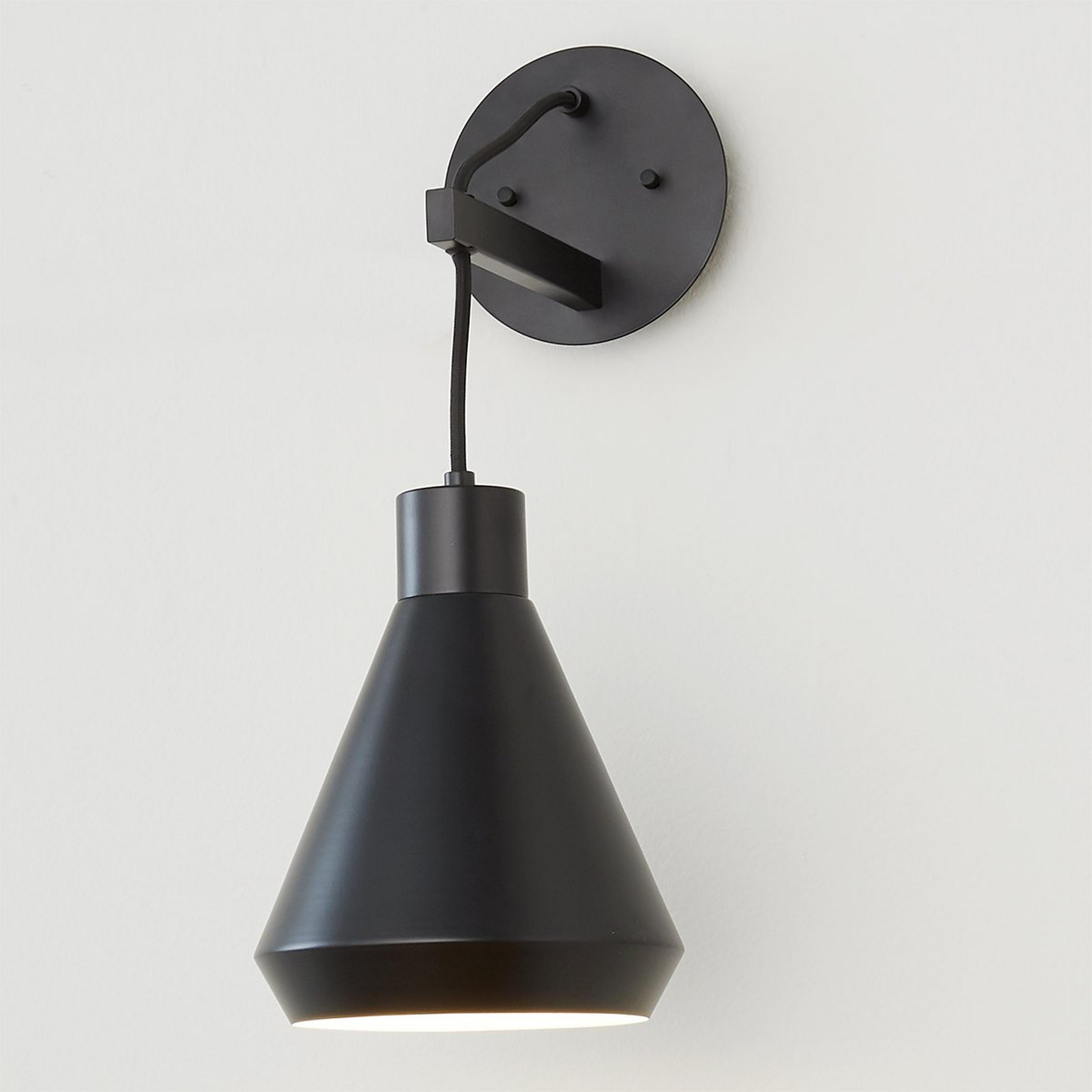 A Anders Sconce with Matte Black color
