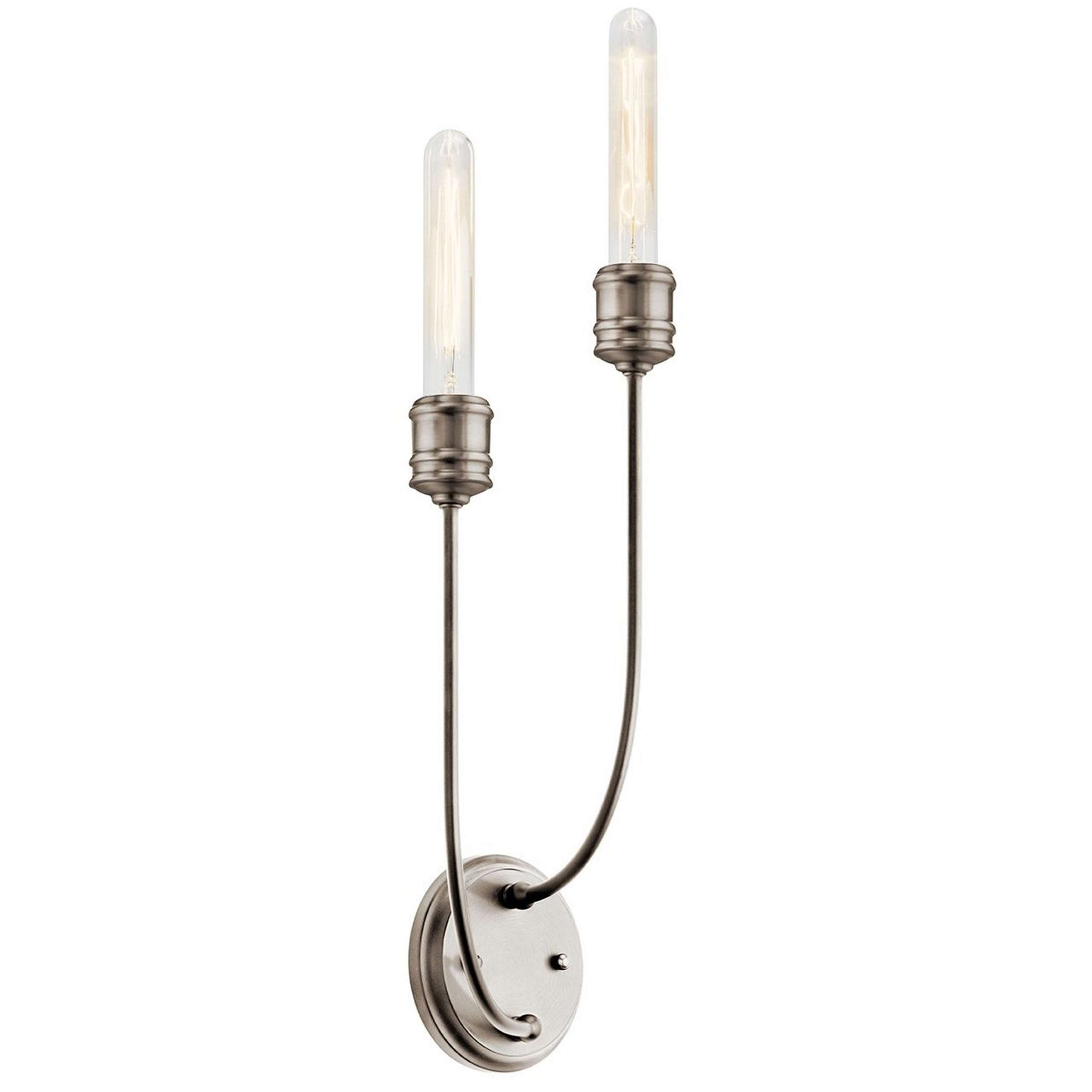 A Badumna Sconce with Pewter color