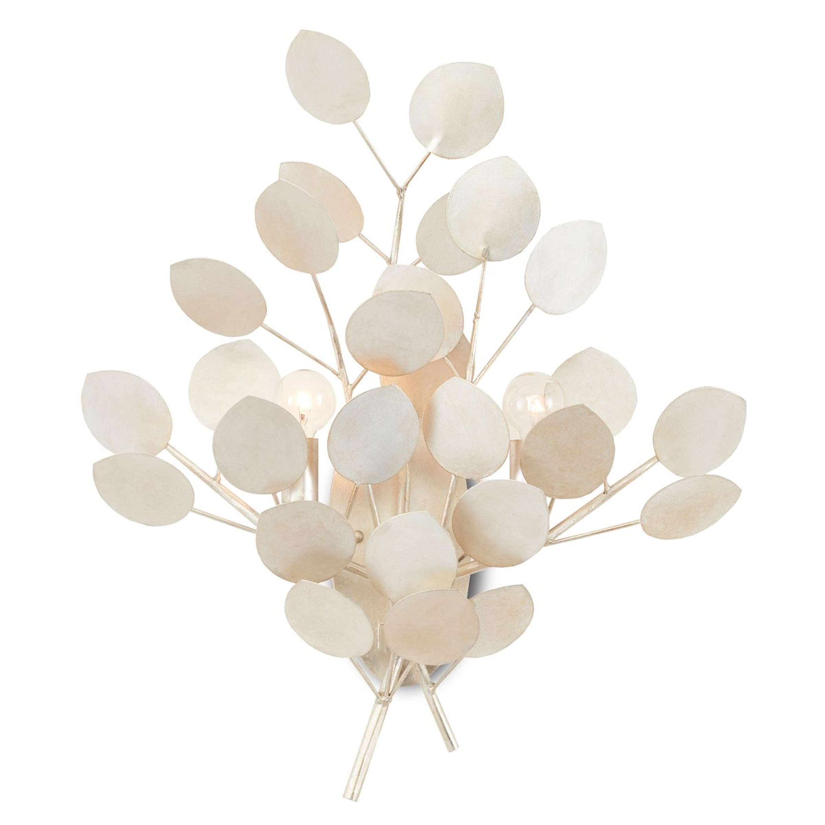 A Alana Sconce with Silver Champagne color