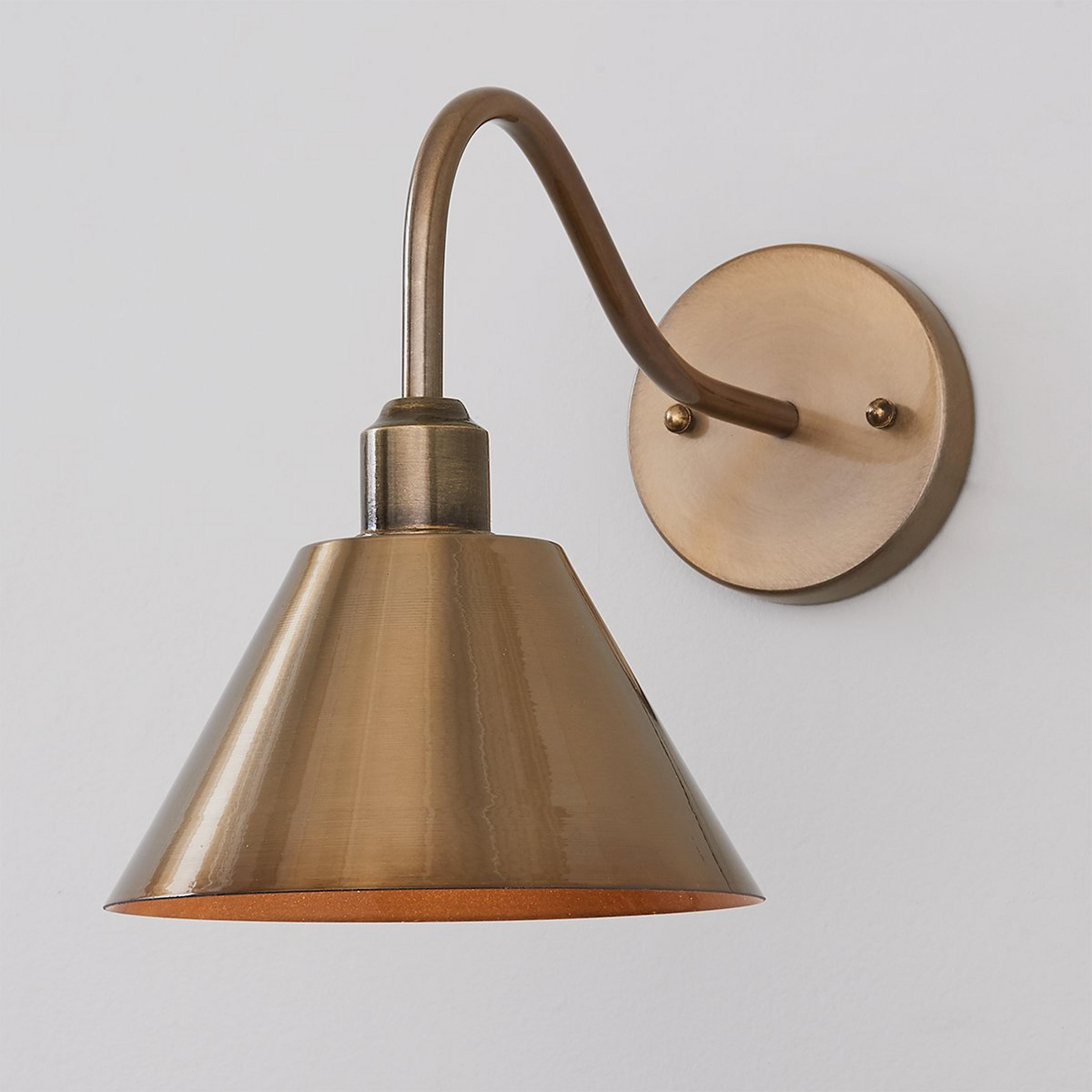 A Chris Loves Julia Edie Sconce with Brass / Brass color