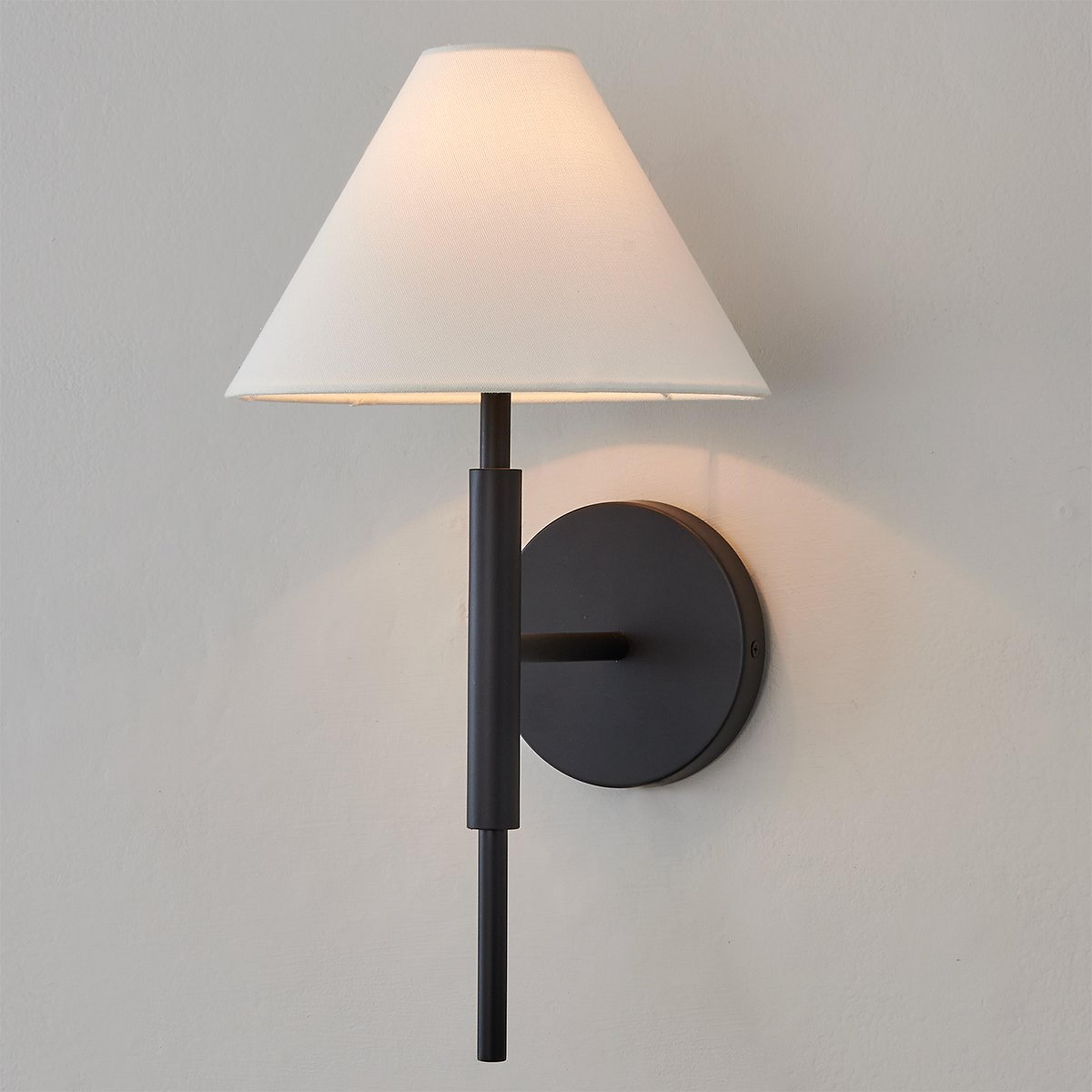 A Porteau Sconce with Black color