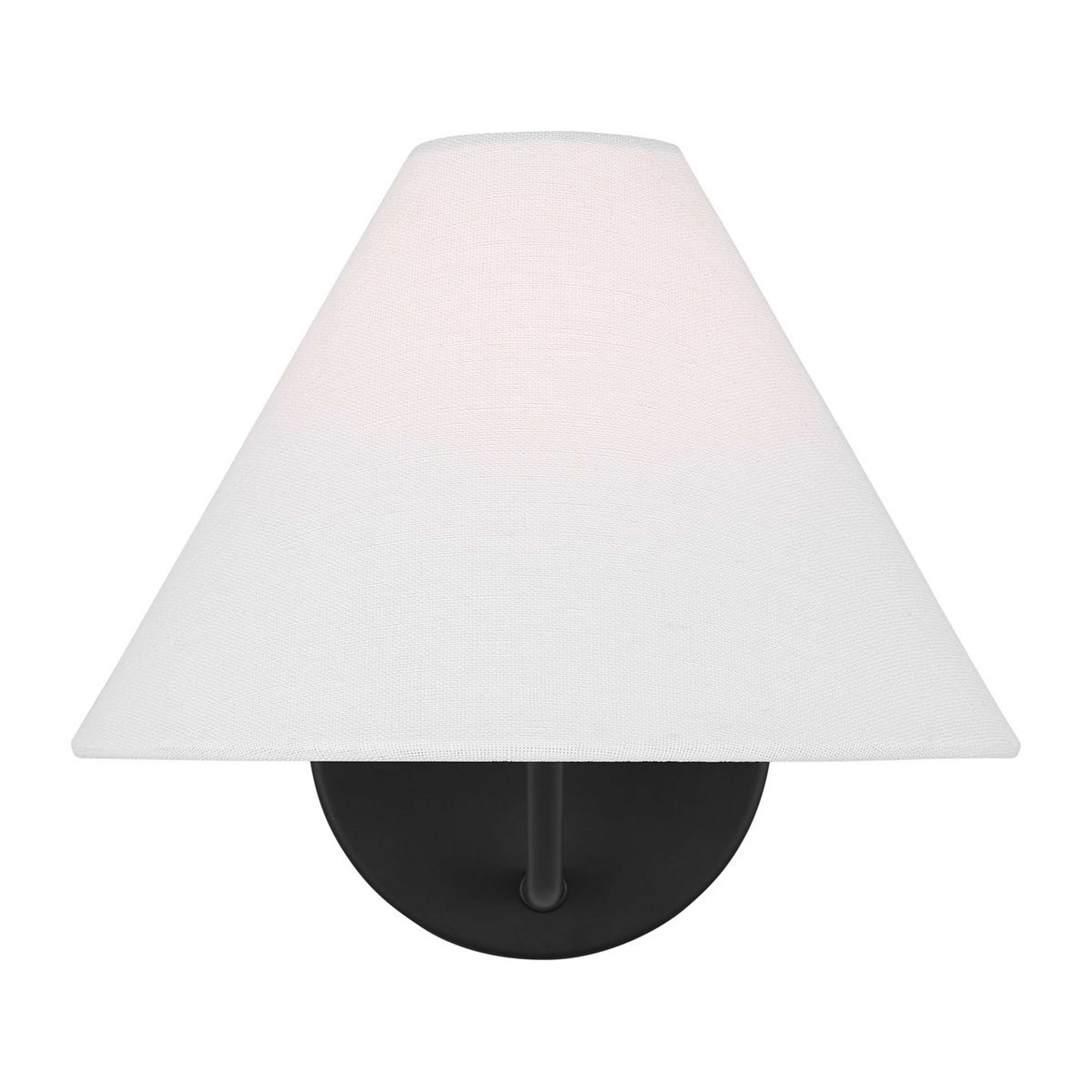 A Burke Sconce with Black / White color