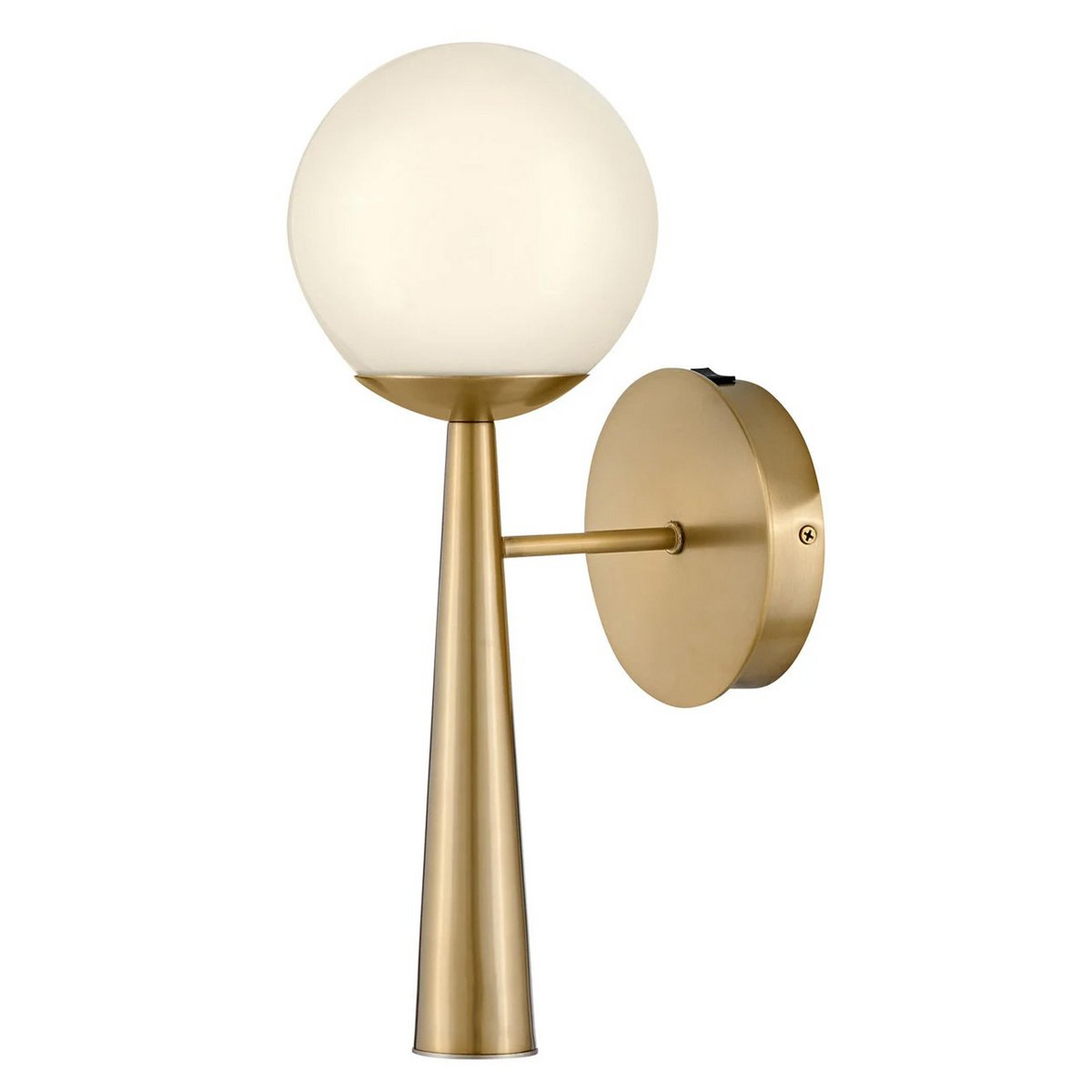 A Janiyah Sconce with Brass / Opal Glass color
