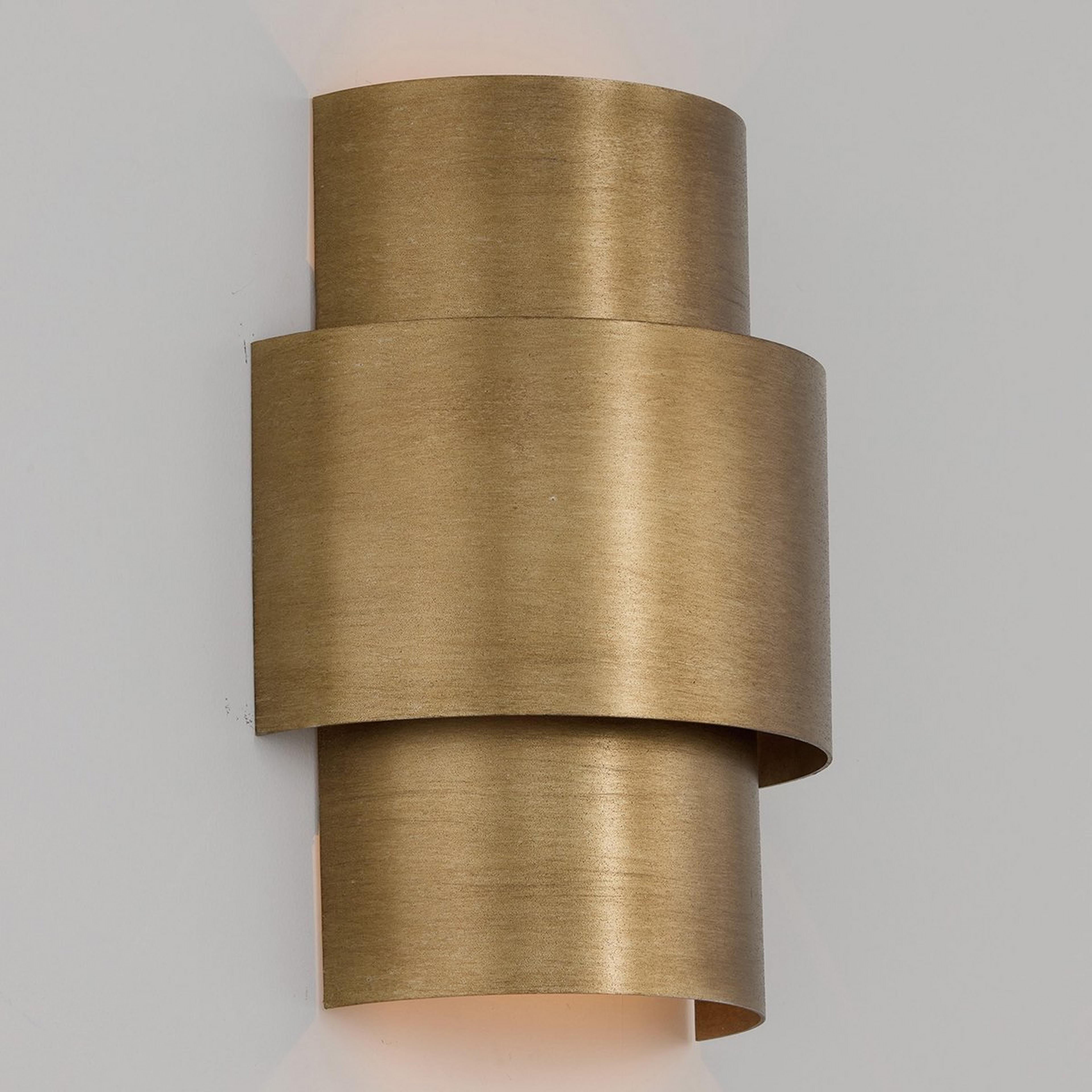 A Bon Air Sconce with Aged Gold color