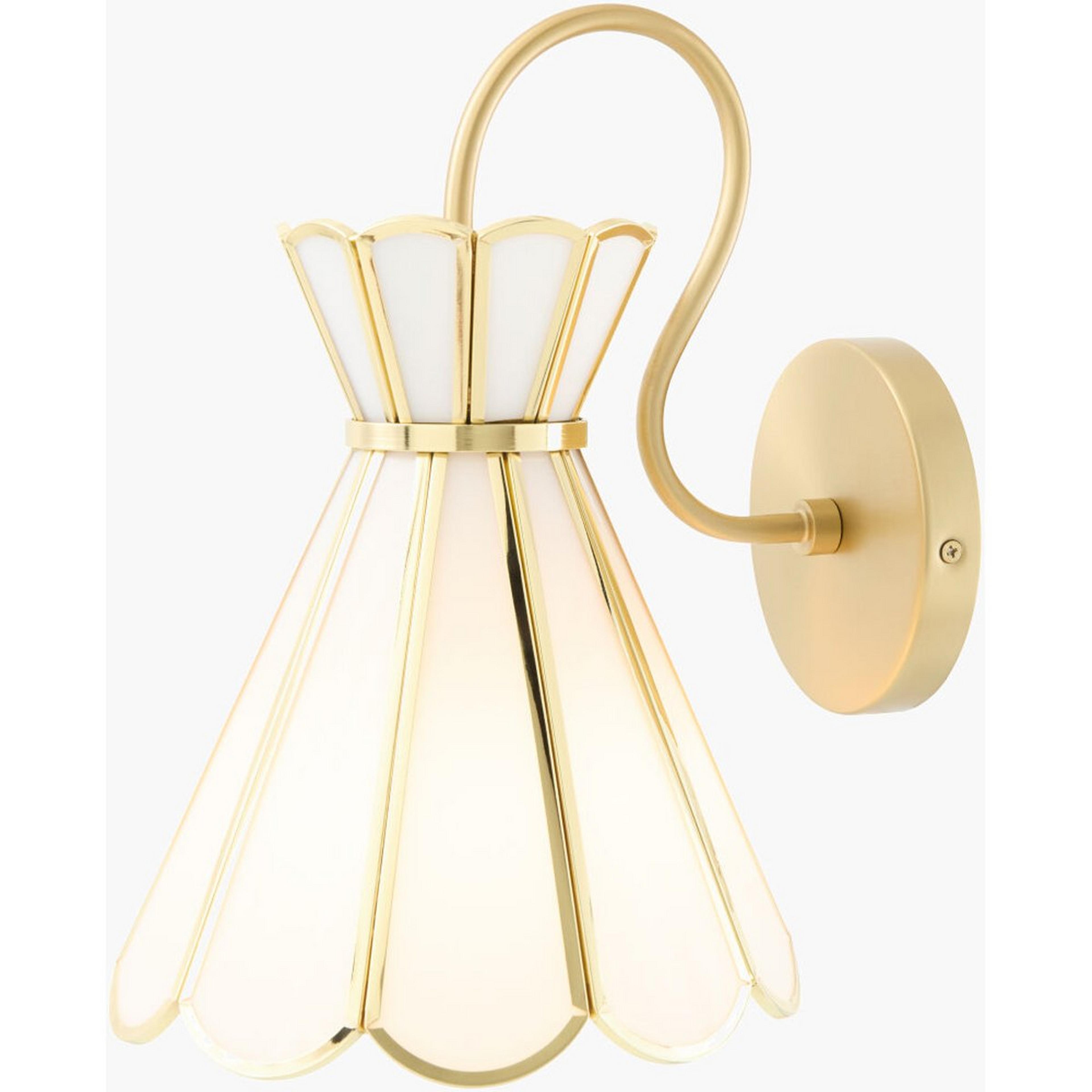 A Ava Sconce with Brass / Cream color