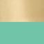Brass / Teal Leather