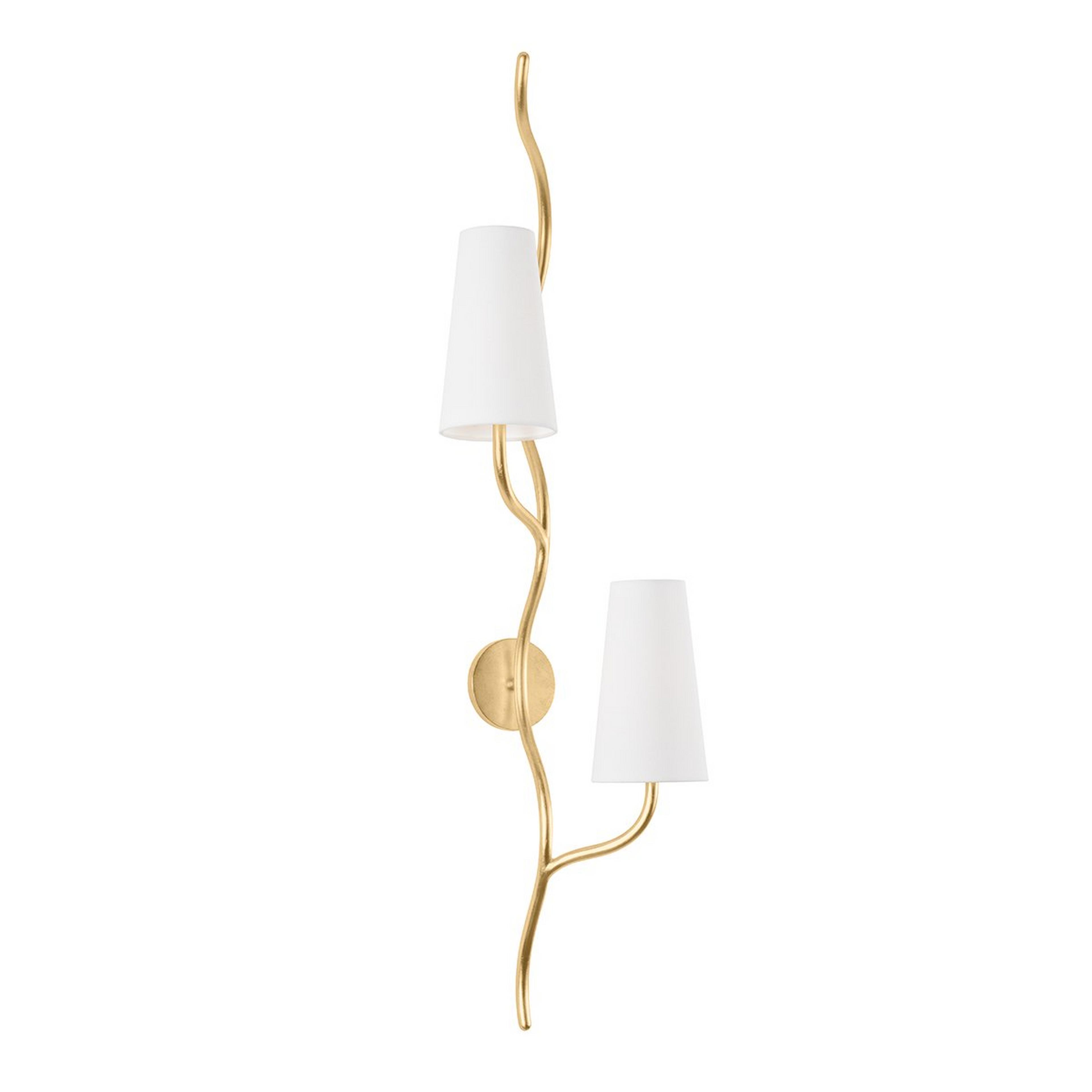 A Mindi Sconce with Gold / White color