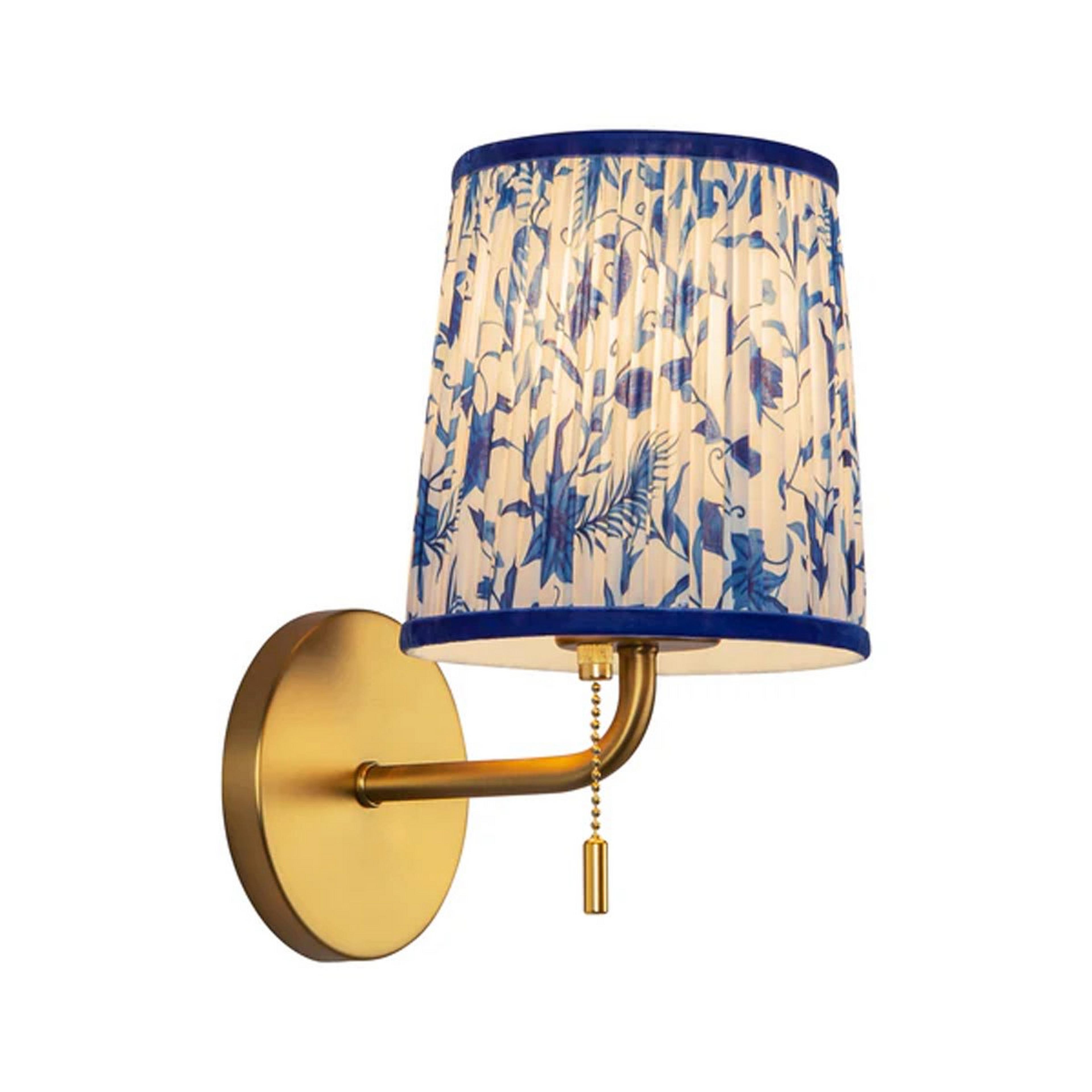 A Delmira Sconce - Slim with Gold / Blue color