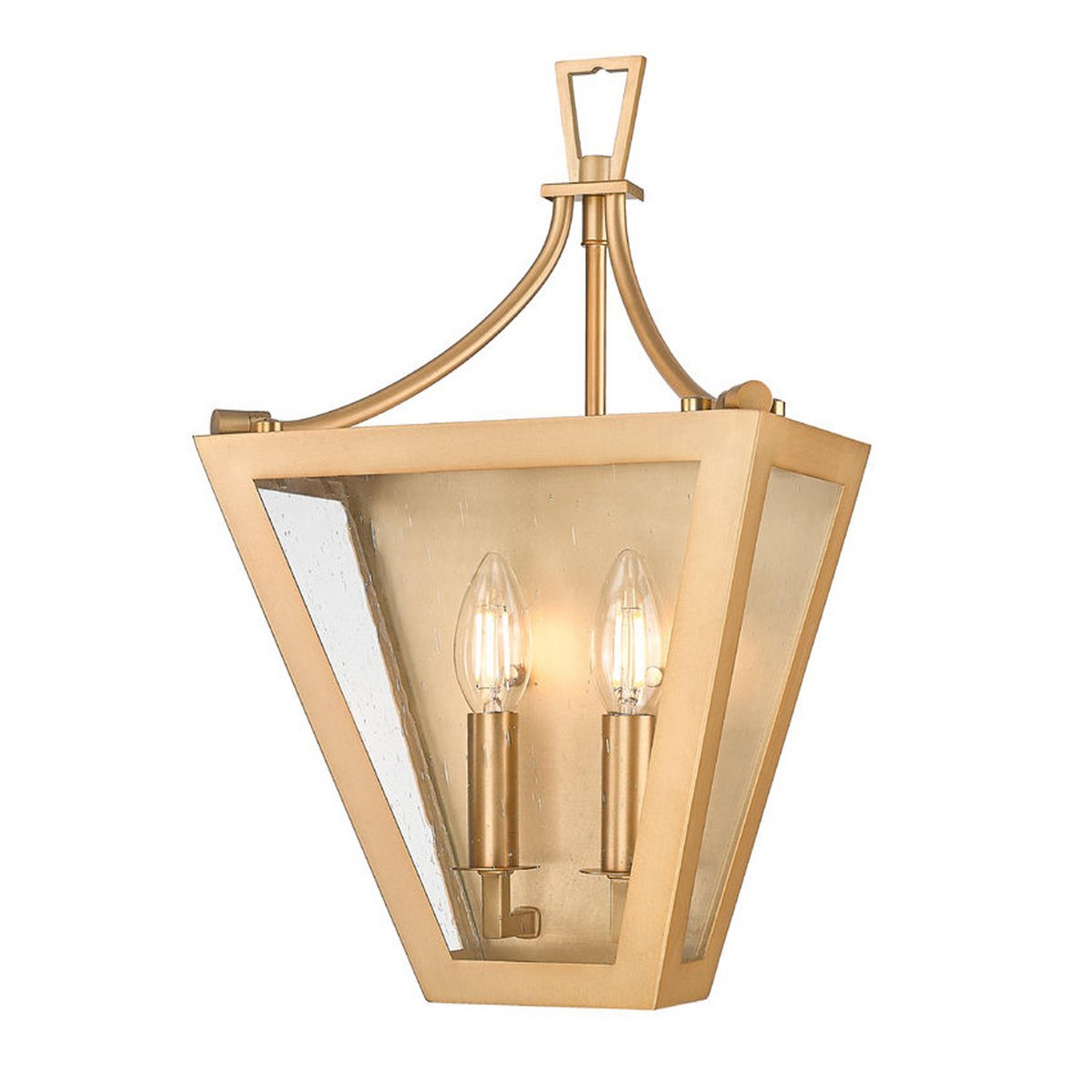 A Atget Sconce with Brass / Seeded Glass color