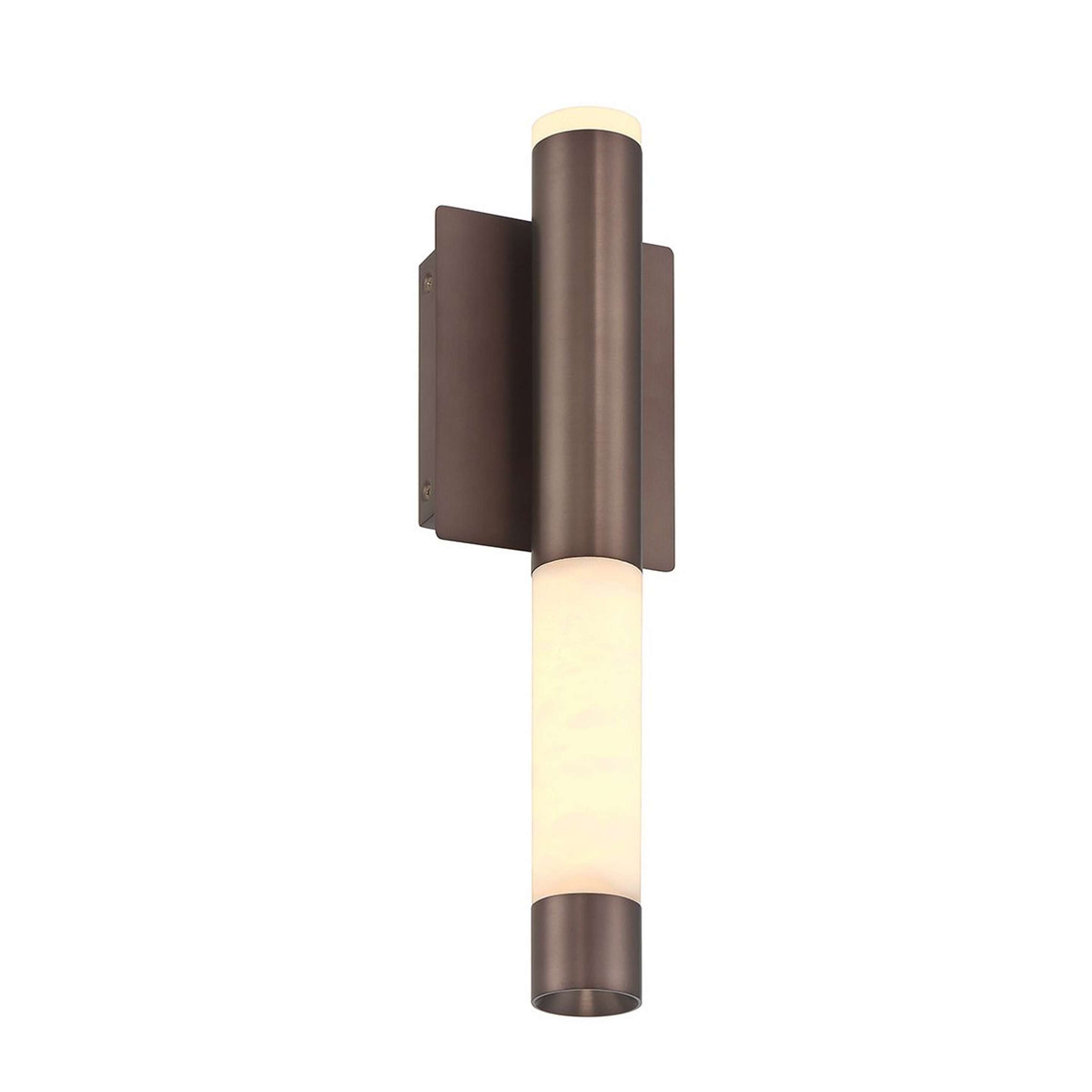 A Windsong LED Sconce - Small with Bronze / Alabaster color