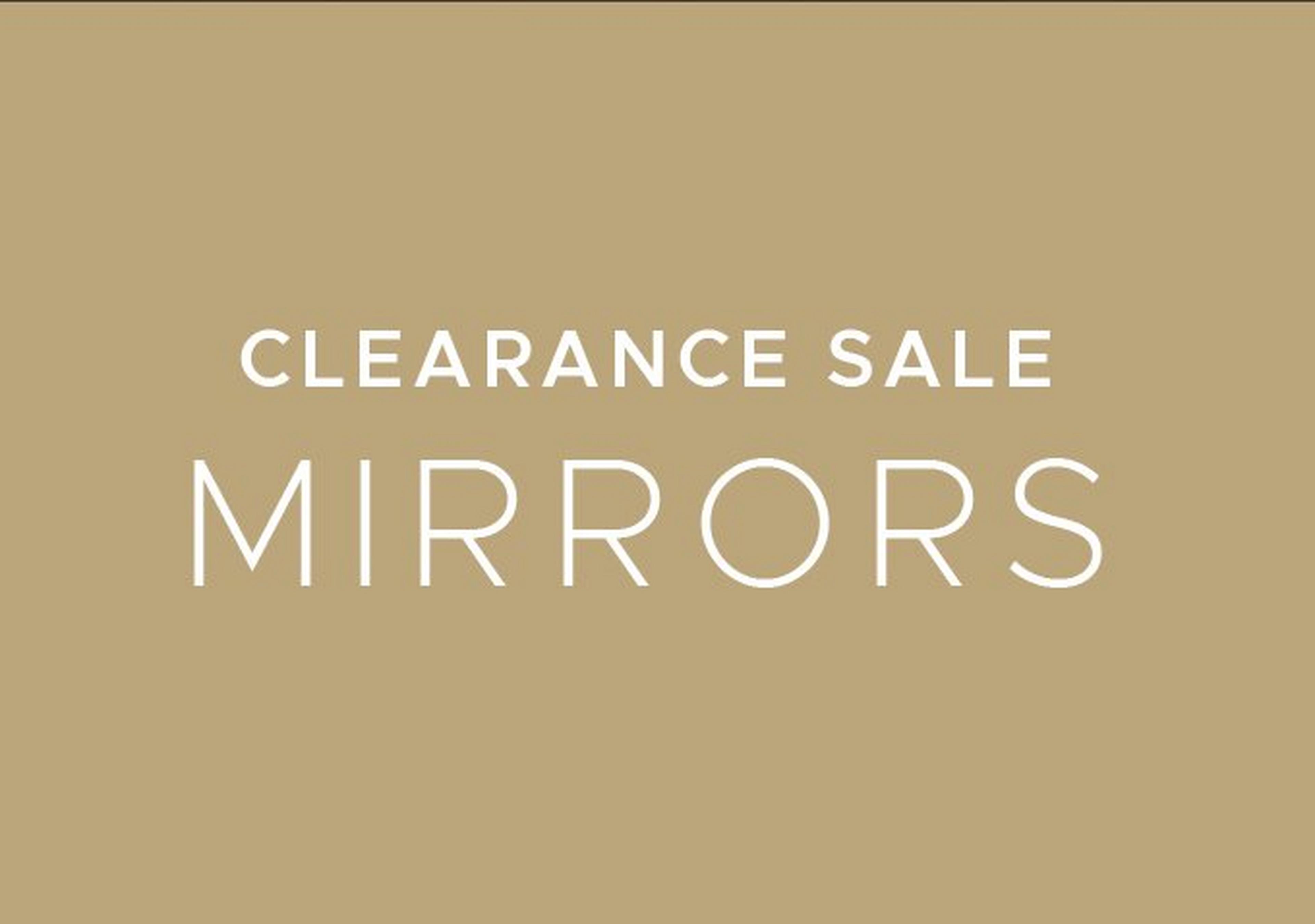 Clearance Sale  Mirrors