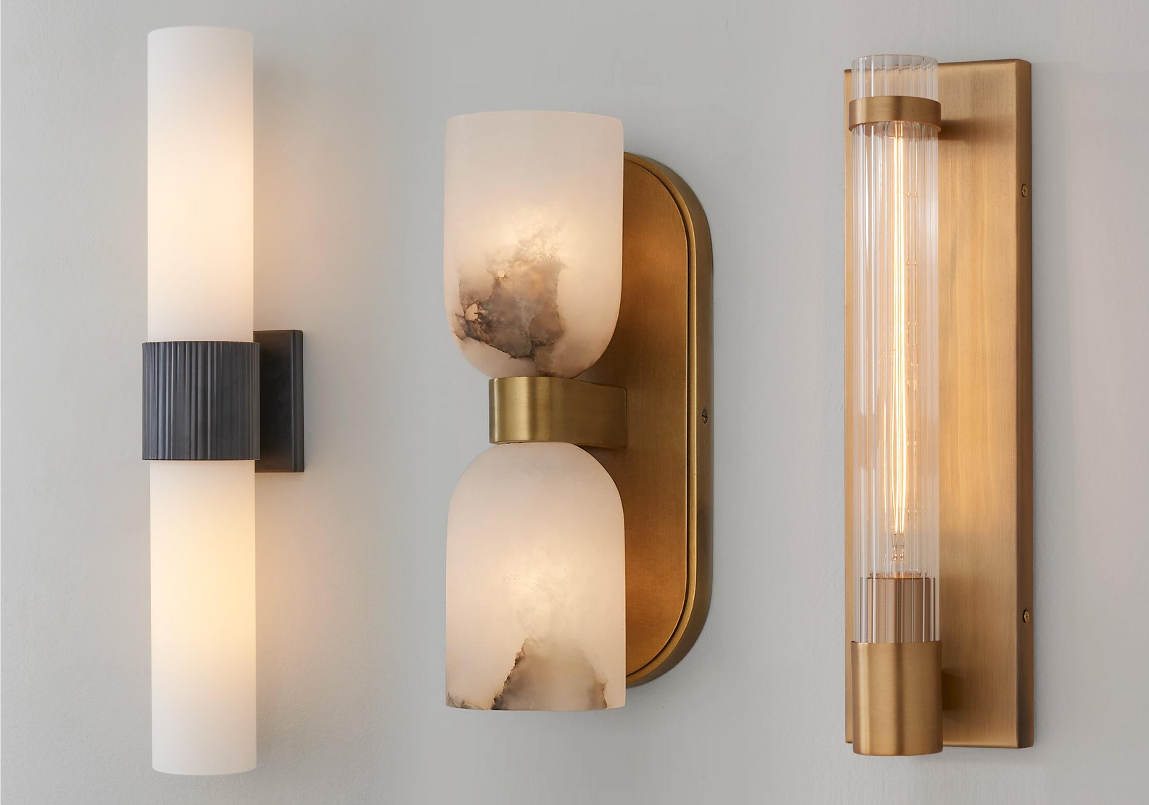 Fluted Cylinder Glass Sconce
