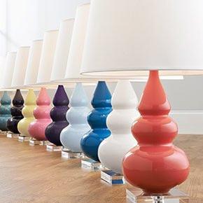 Solid Color Table Lamps