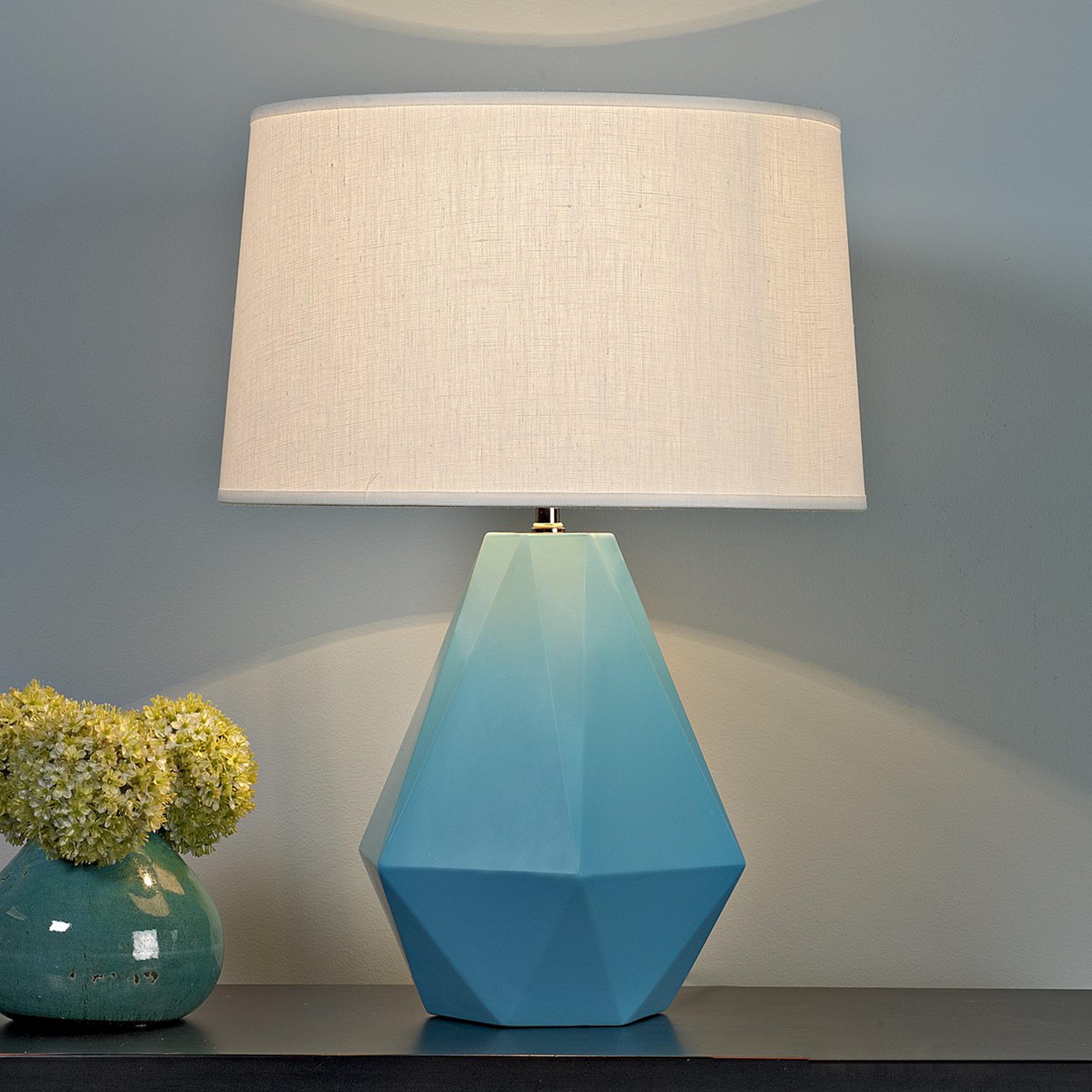 Sizzling Colors Geometric Ceramic Table Lamp