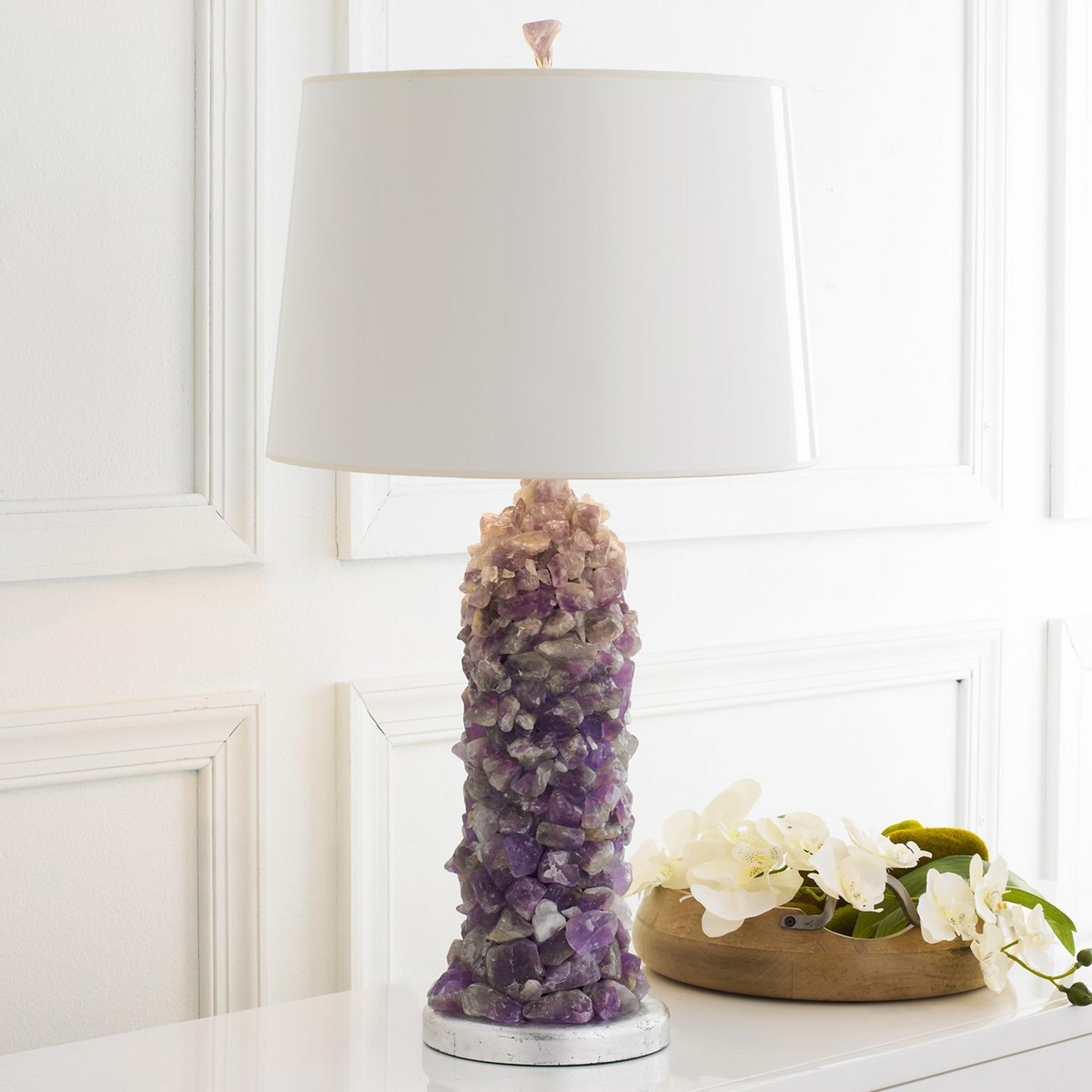 Rock Crystal Quartz Table Lamp