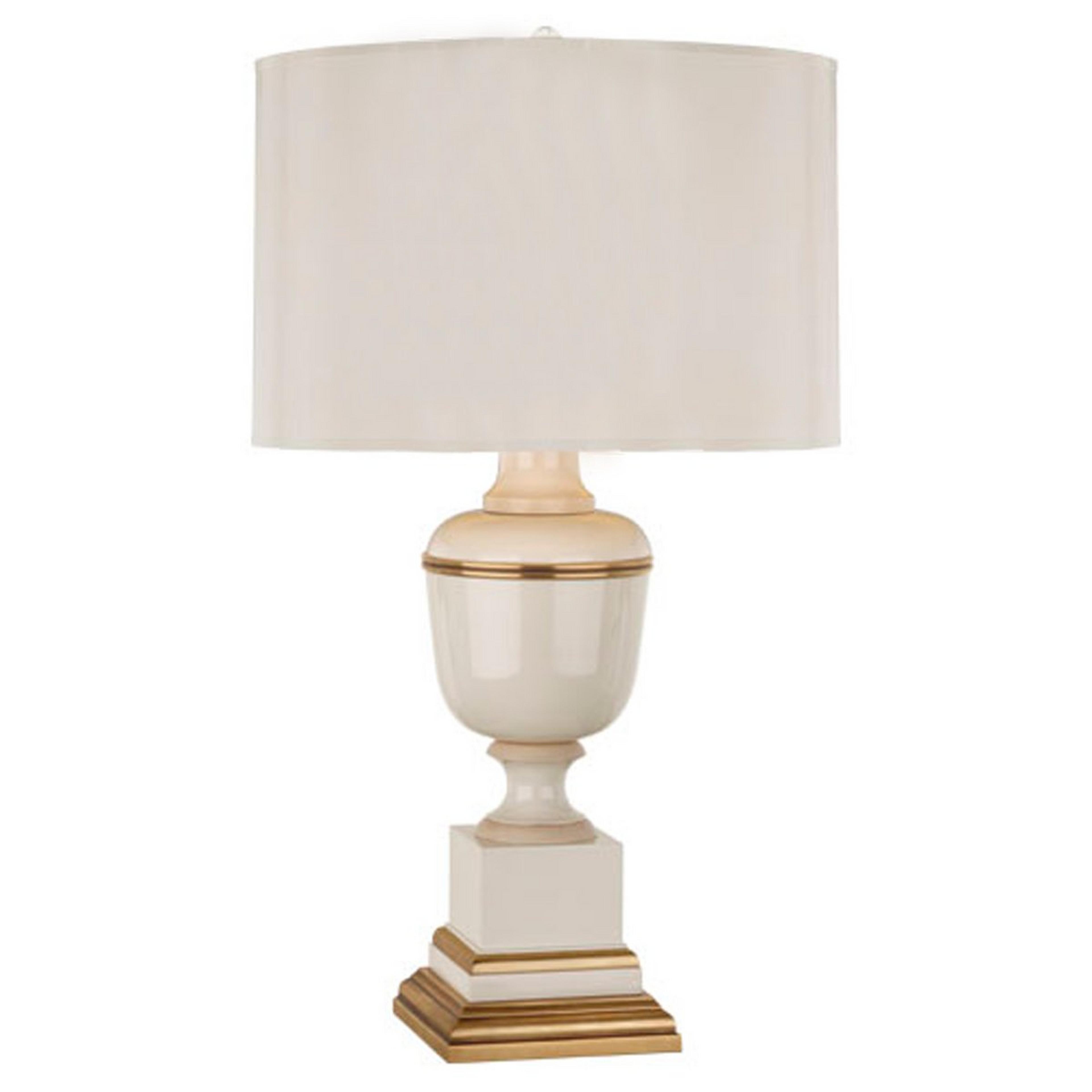 A Modern Glamour Mary McDonald Table Lamp with Cream color