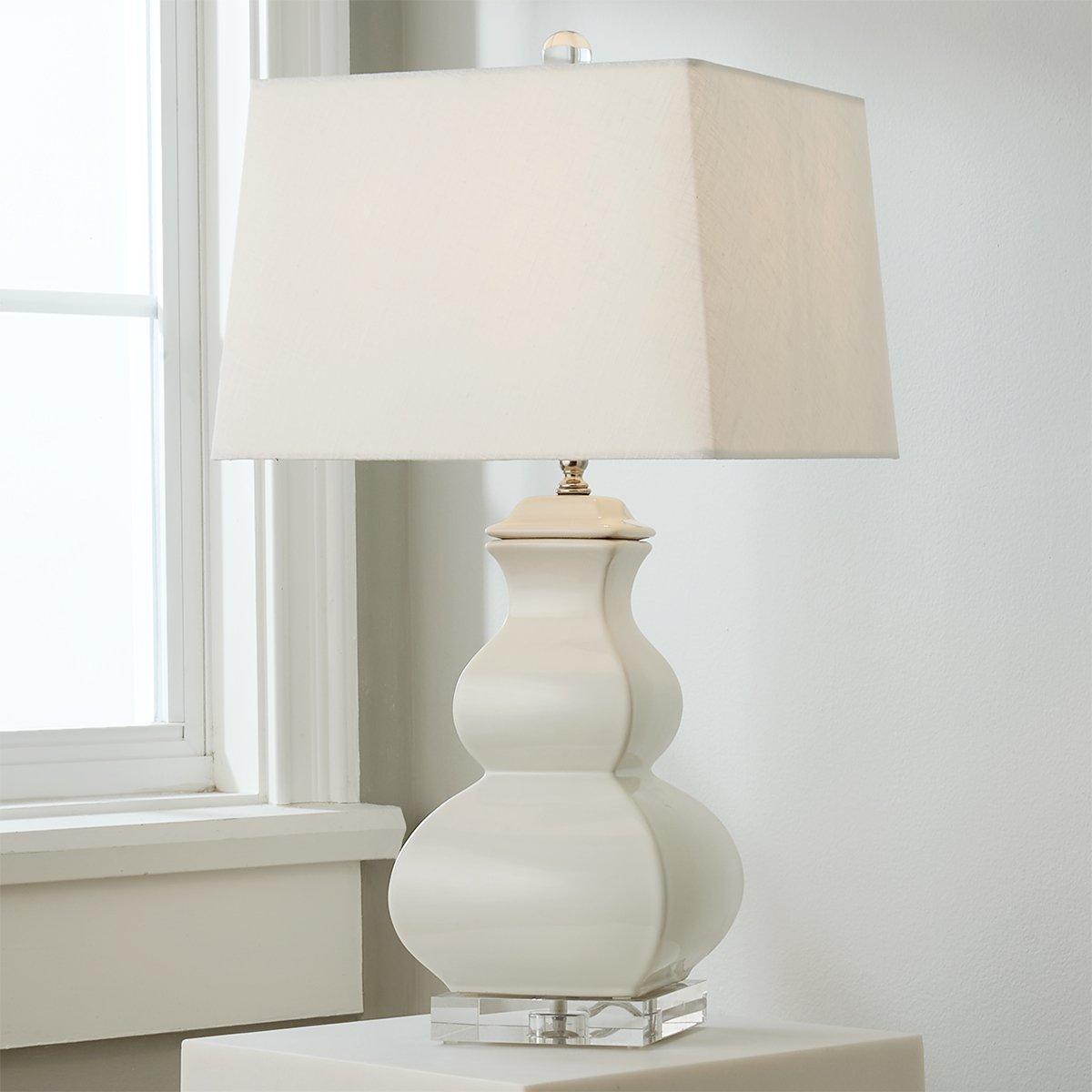 Porcelain Square Gourd Table Lamp