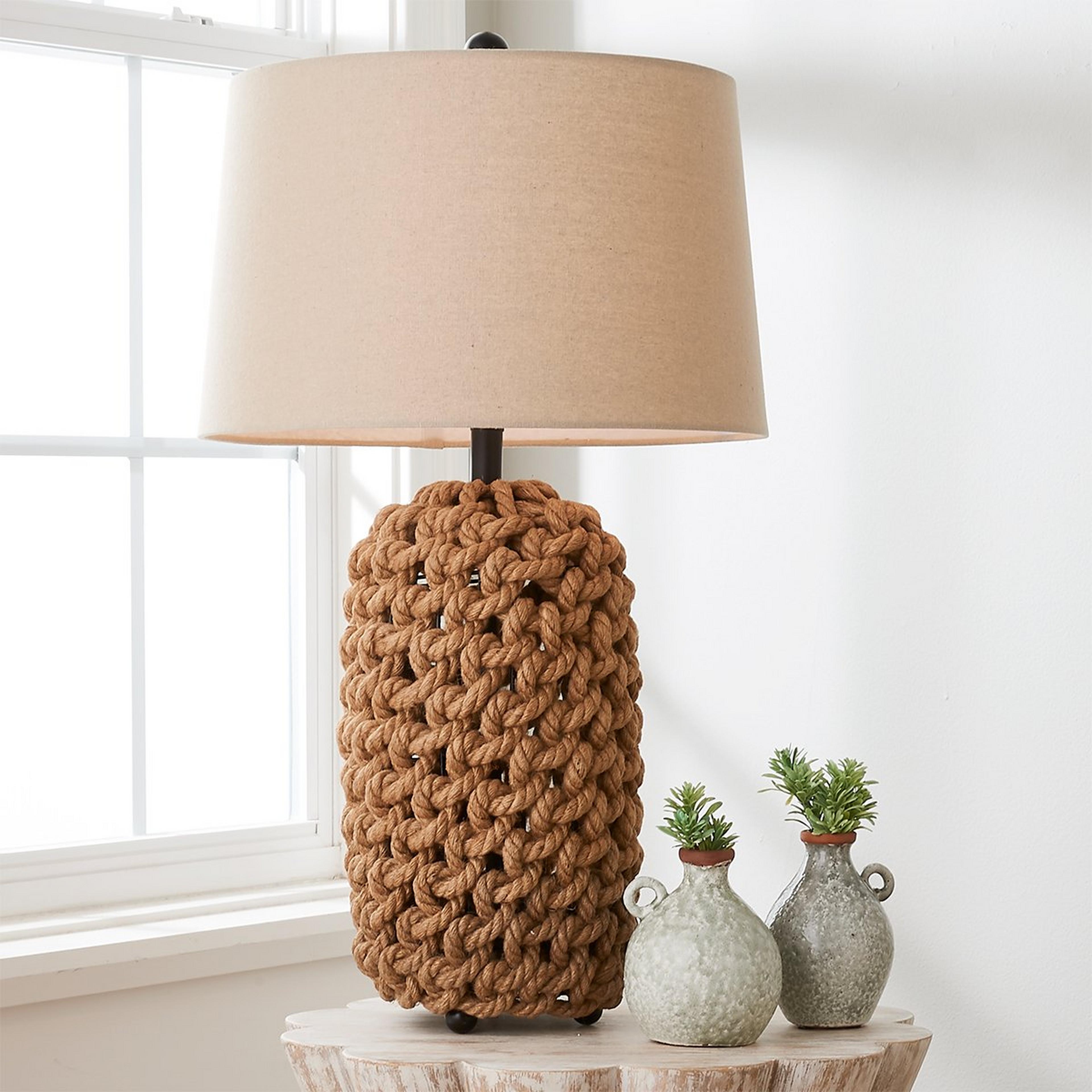A Tied Down Table Lamp with undefined color