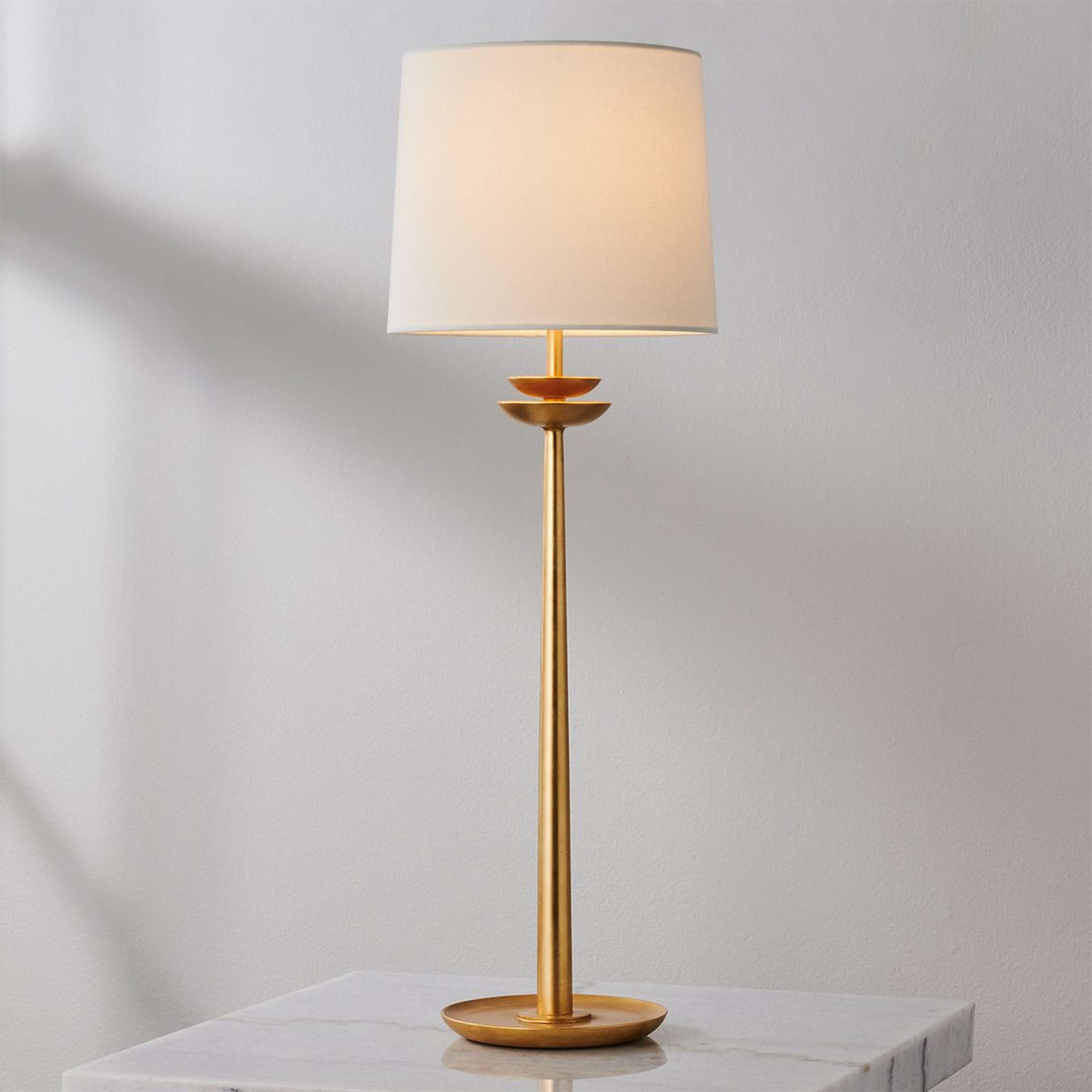 A Astrid Buffet Lamp with Gold color