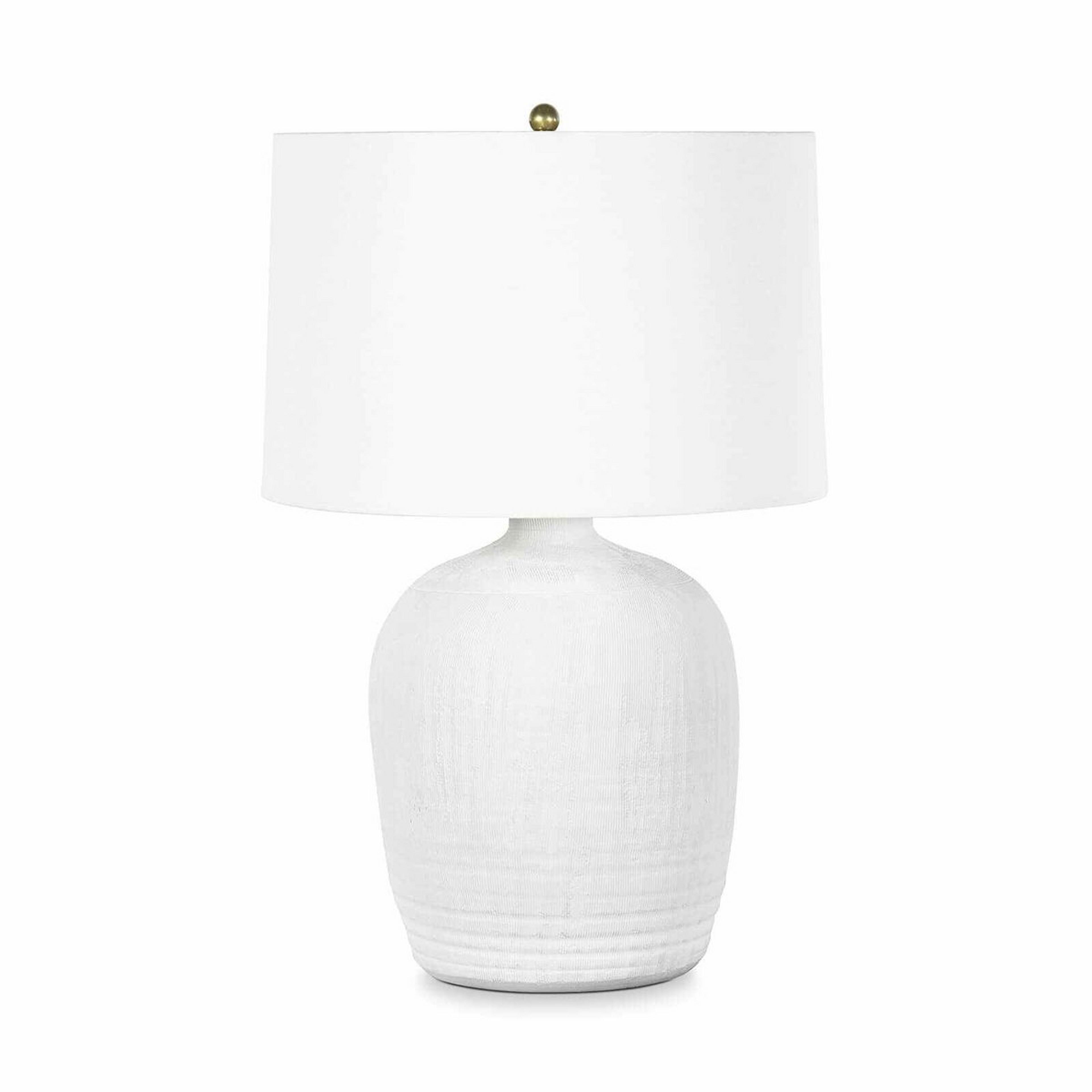 A Subtle Sandie Table Lamp with Matte White color